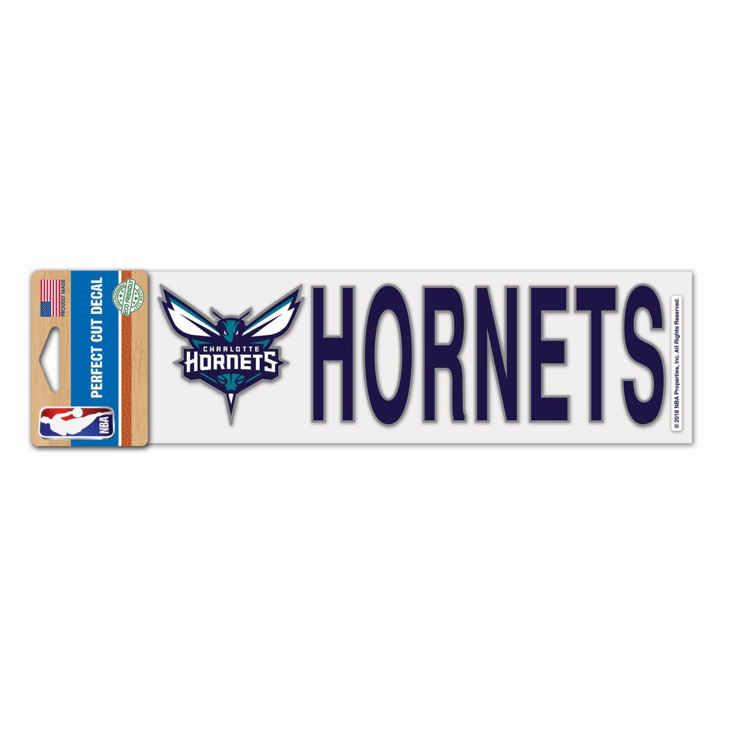WinCraft Charlotte Aufkleber Perfect NBA Hornets Wanddekoobjekt 8x25cm Cut