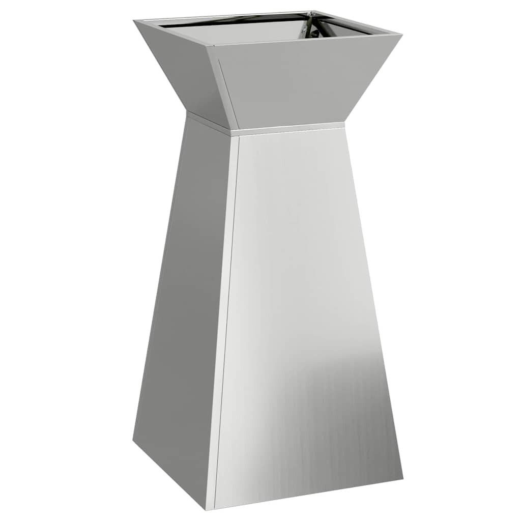 vidaXL Blumentopf Säulen Pflanzer Silber 35 günstig online kaufen