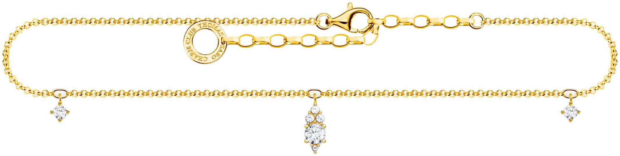 THOMAS SABO Fußkette weißer Stein, AK0...