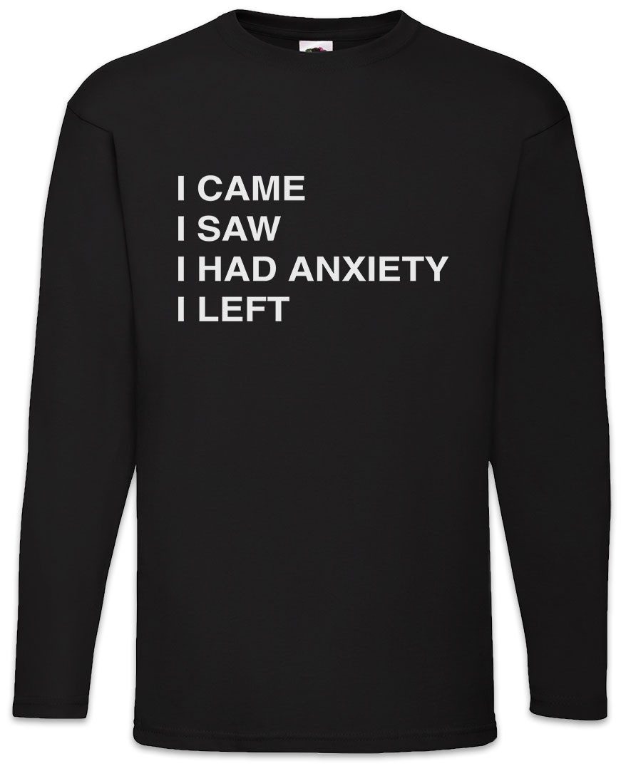 Langarmshirt Urban Backwoods Anxiety Langarm T-Shirt I Came I Saw I Left Veni Vidi