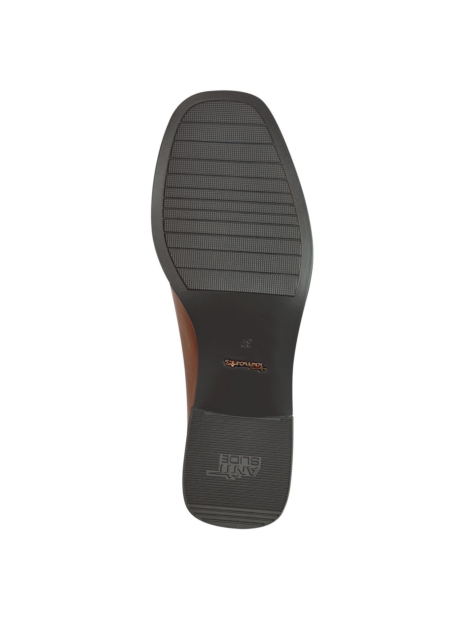 Tamaris TOUCH-IT, ANTIslide aus Leder kein Absatz Schnürpumps TOUCH-IT