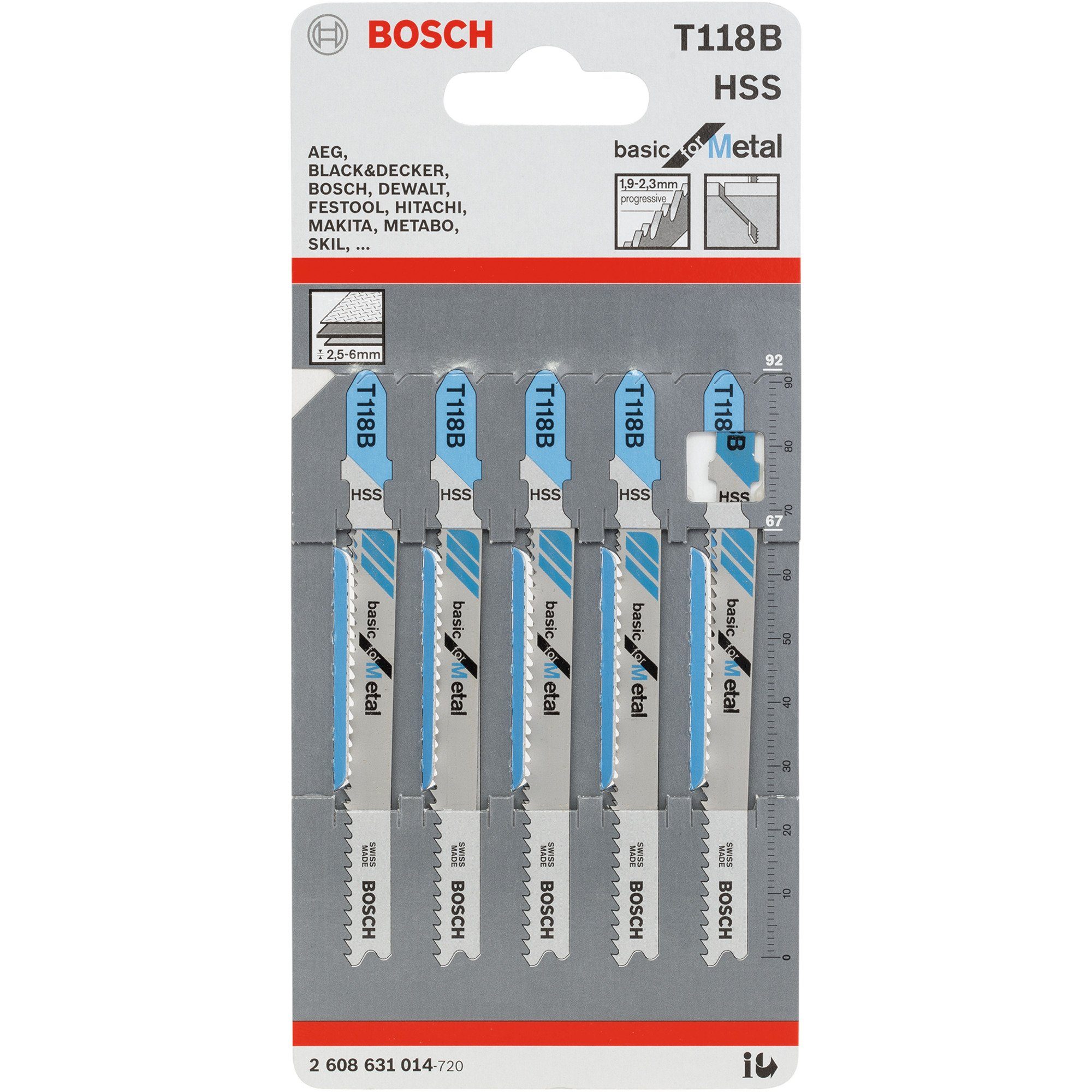 Bosch Professional Sägeblatt Bosch Professional Stichsägeblatt T 118 B Basic