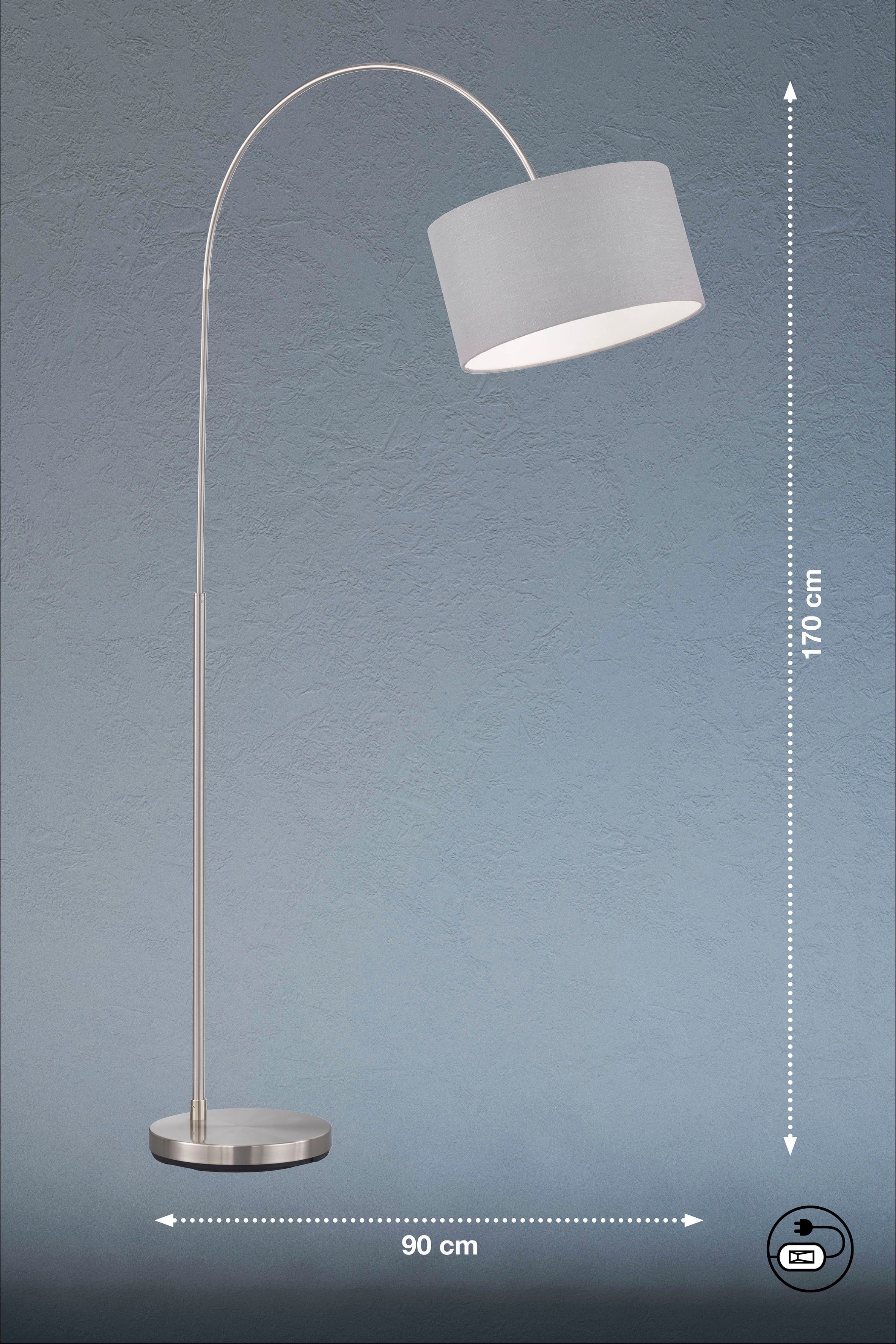 FISCHER & HONSEL Stehlampe Leuchtmittel ohne Ein-/Ausschalter, Arc