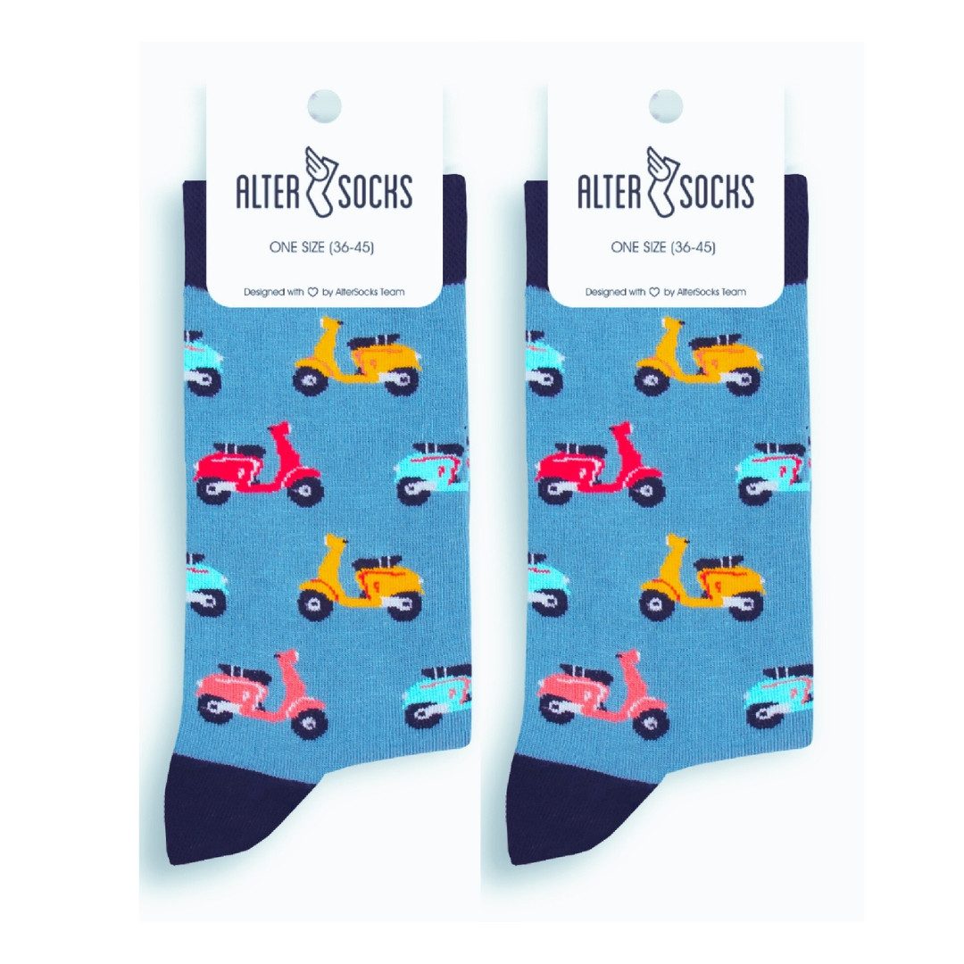 Freizeitsocken Lustige Socken Roller Socken Damen & Herren Unisex Größe 36 – 45