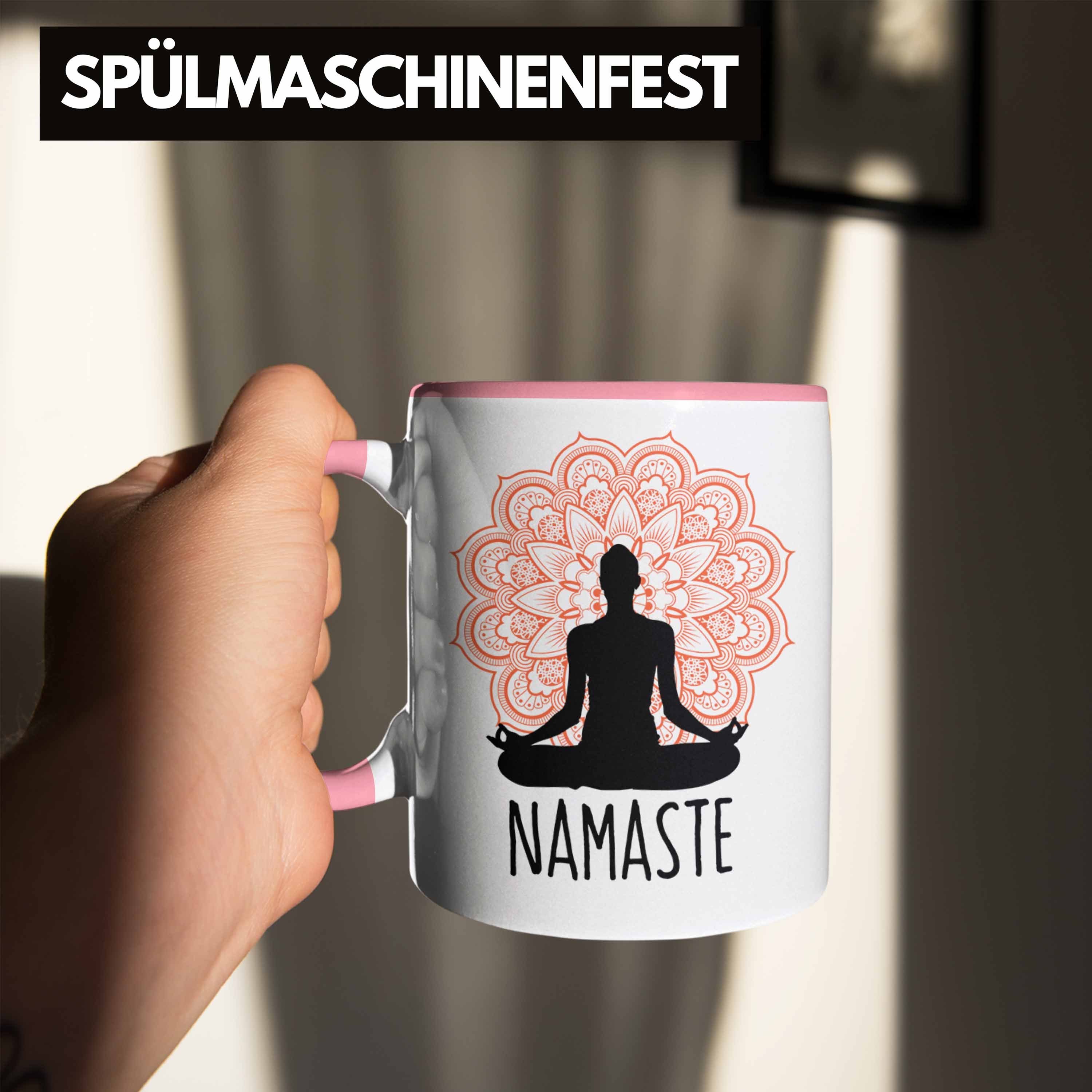 Trendation Tasse Meditations-Tasse Inspirierendes Geschenk für Nama Rosa Meditationliebhaber