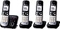 Panasonic »KX-TG6824GB« Schnurloses DECT-Telefon (Mobilteile: 4, Nachtmodis, Freisprechen, Anrufbeantworter), Bild 2