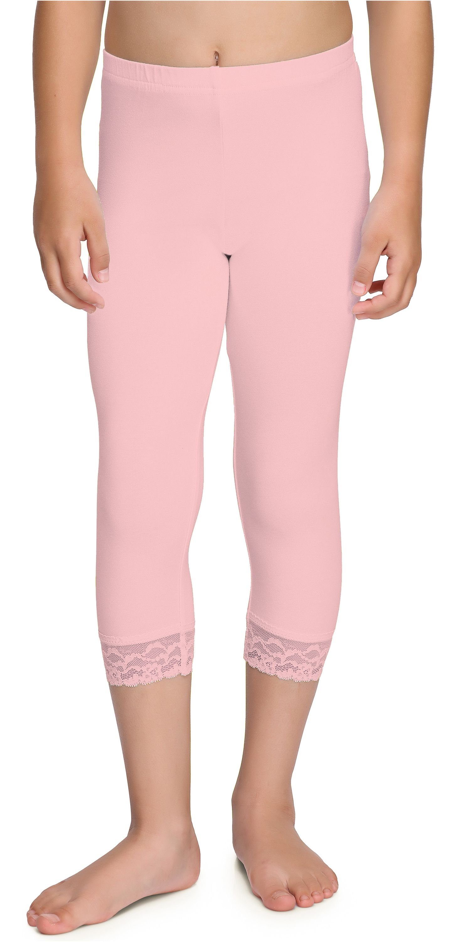 Merry Style Leggings Mädchen 3/4 Capri Leggings MS10-293 (1-tlg) elastischer Bund