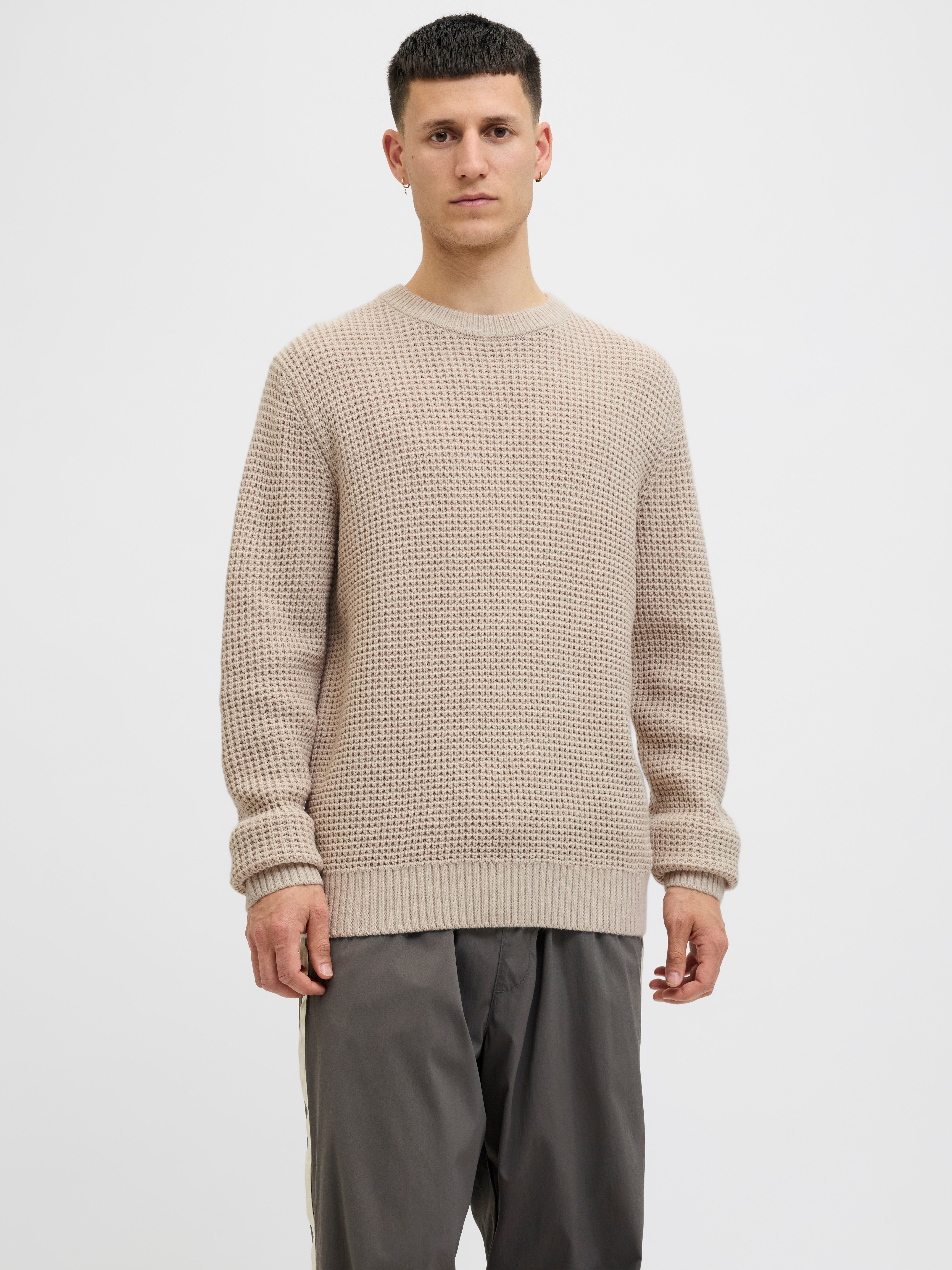 Jack & Jones Strickpullover JJGLOBAL KNIT CREW NECK