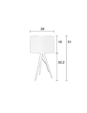 Zuiver Tischleuchte Zuiver Tripod Table Designer Lampe Tischleuchte White, ohne Leuchtmittel