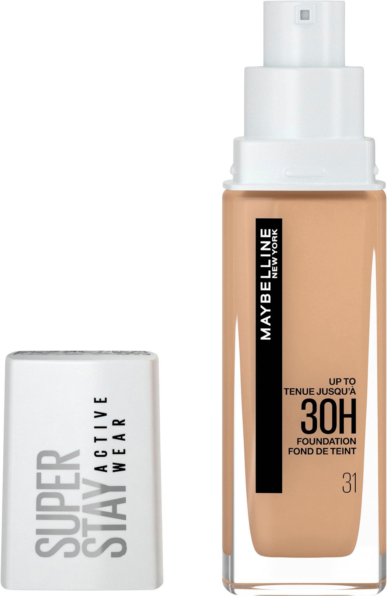 Nude Wear Warm Foundation 31 Stay MAYBELLINE Super Active NEW YORK