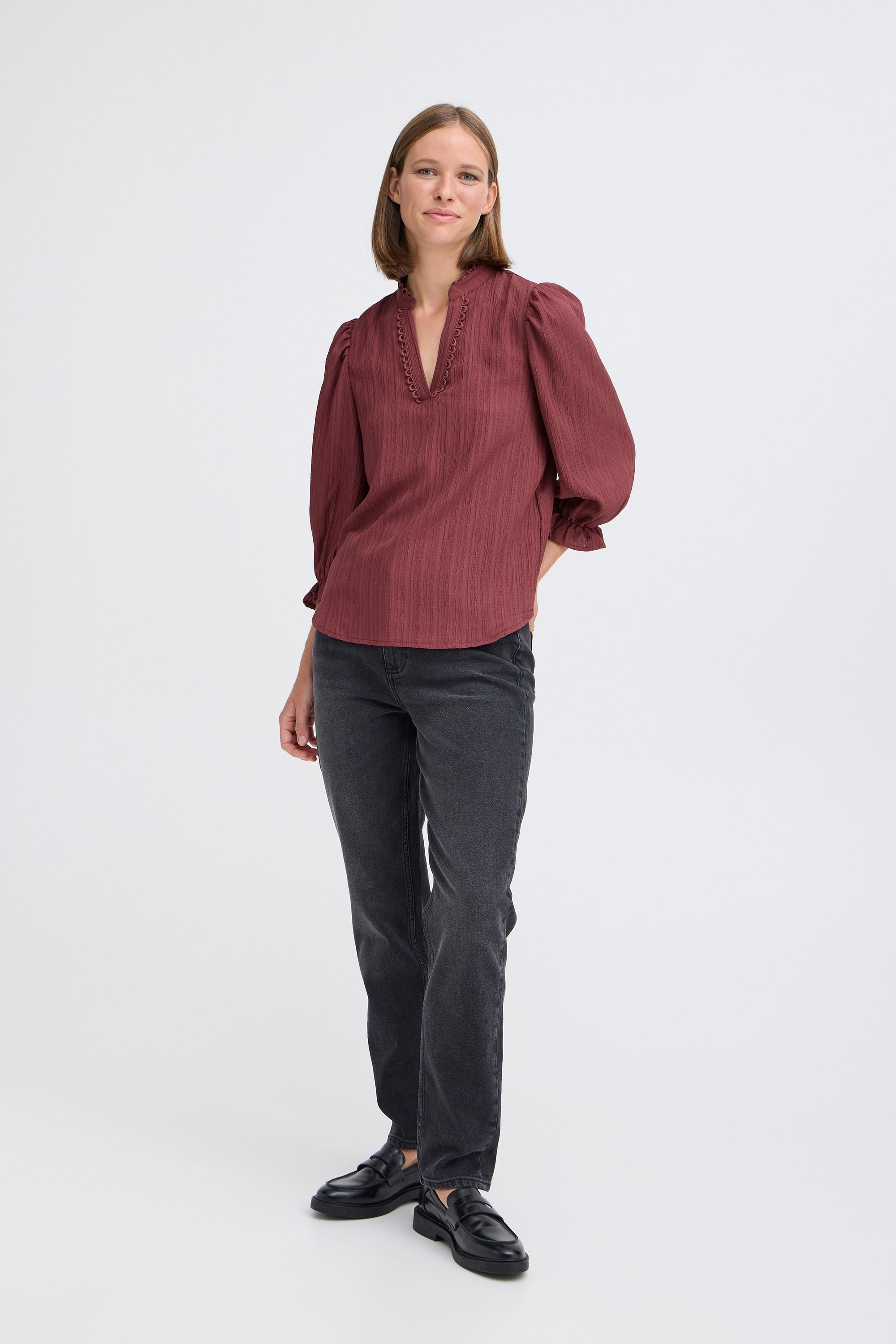 b.young Kurzarmbluse BYJULIANA SS BLOUSE - LIGHT WOVEN