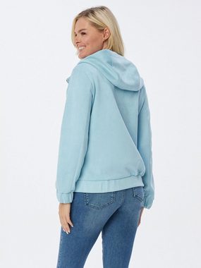 MONACO blue Kapuzensweatjacke Hoodie figurumspielend mit Kapuze