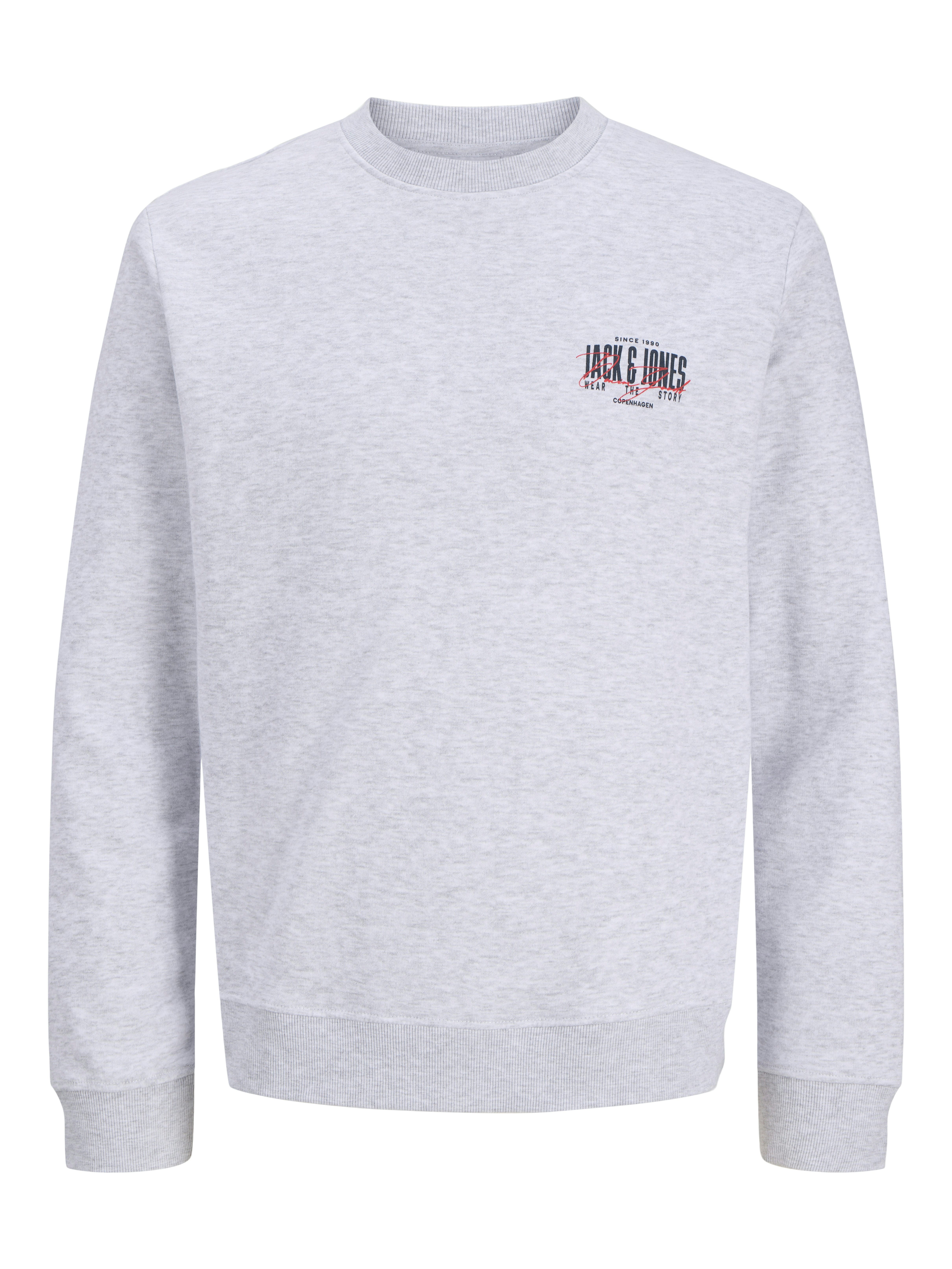 Jack & Jones Sweatshirt JJAERO SWEAT CREW NECK Materialmix, regular fit – Bild 5 von 5