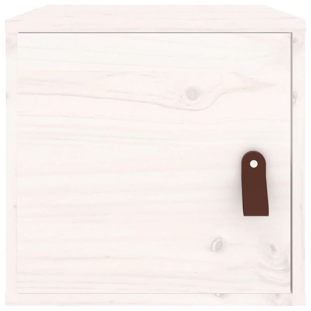 furnicato Wandregal Wandschrank Weiß 31,5x30x30 Kiefer cm Massivholz