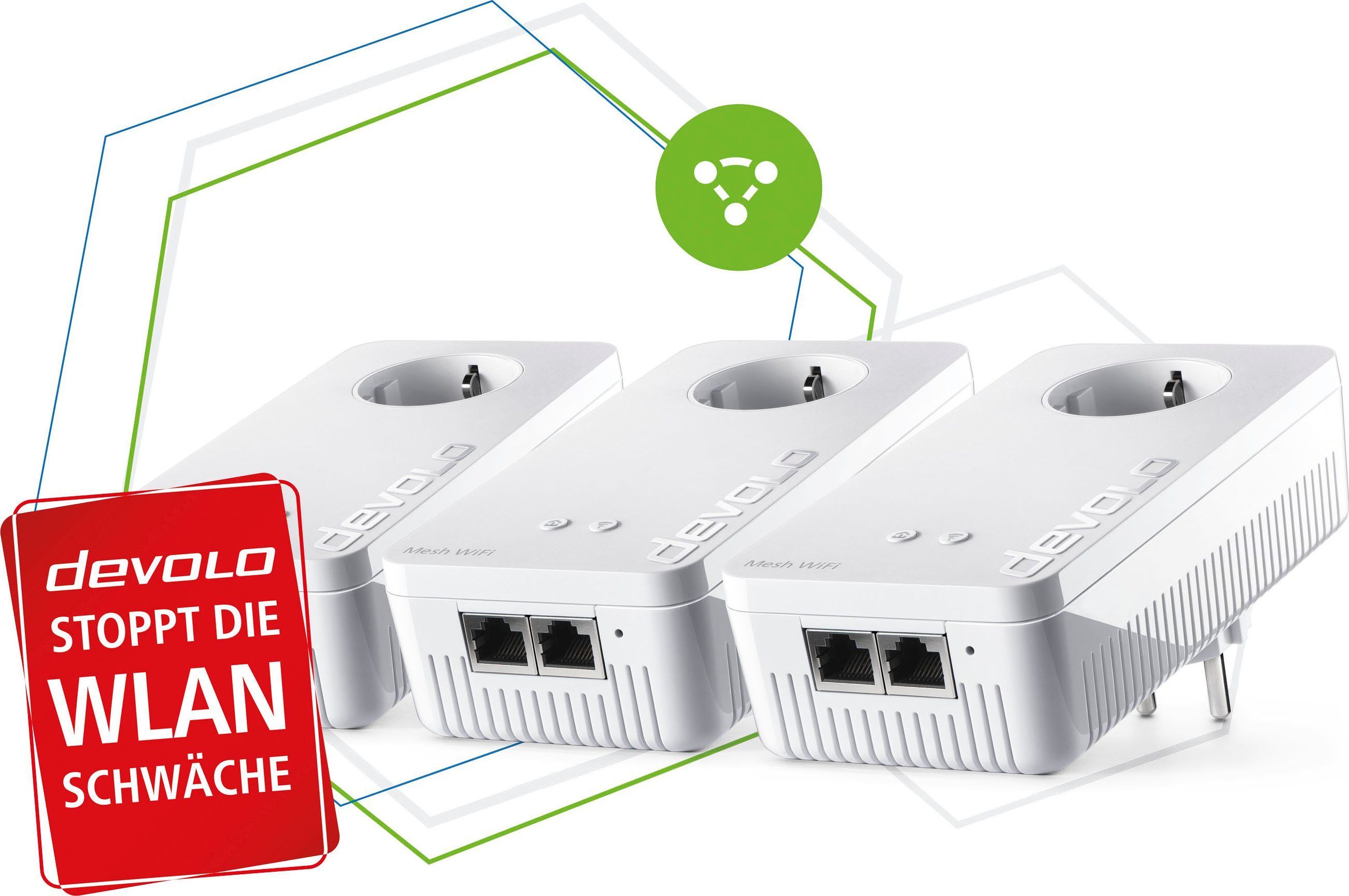 2 Netzwerk-Switch DEVOLO Kit Multiroom Mesh WLAN