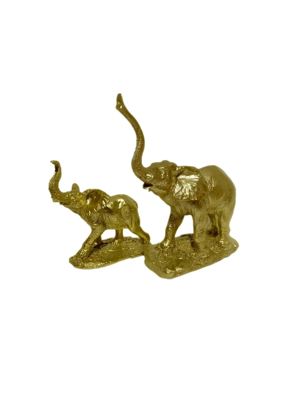 aus Dekofigur Skulptur Gold, Dekofigur Polyresin Set Elefant moebel17 2er