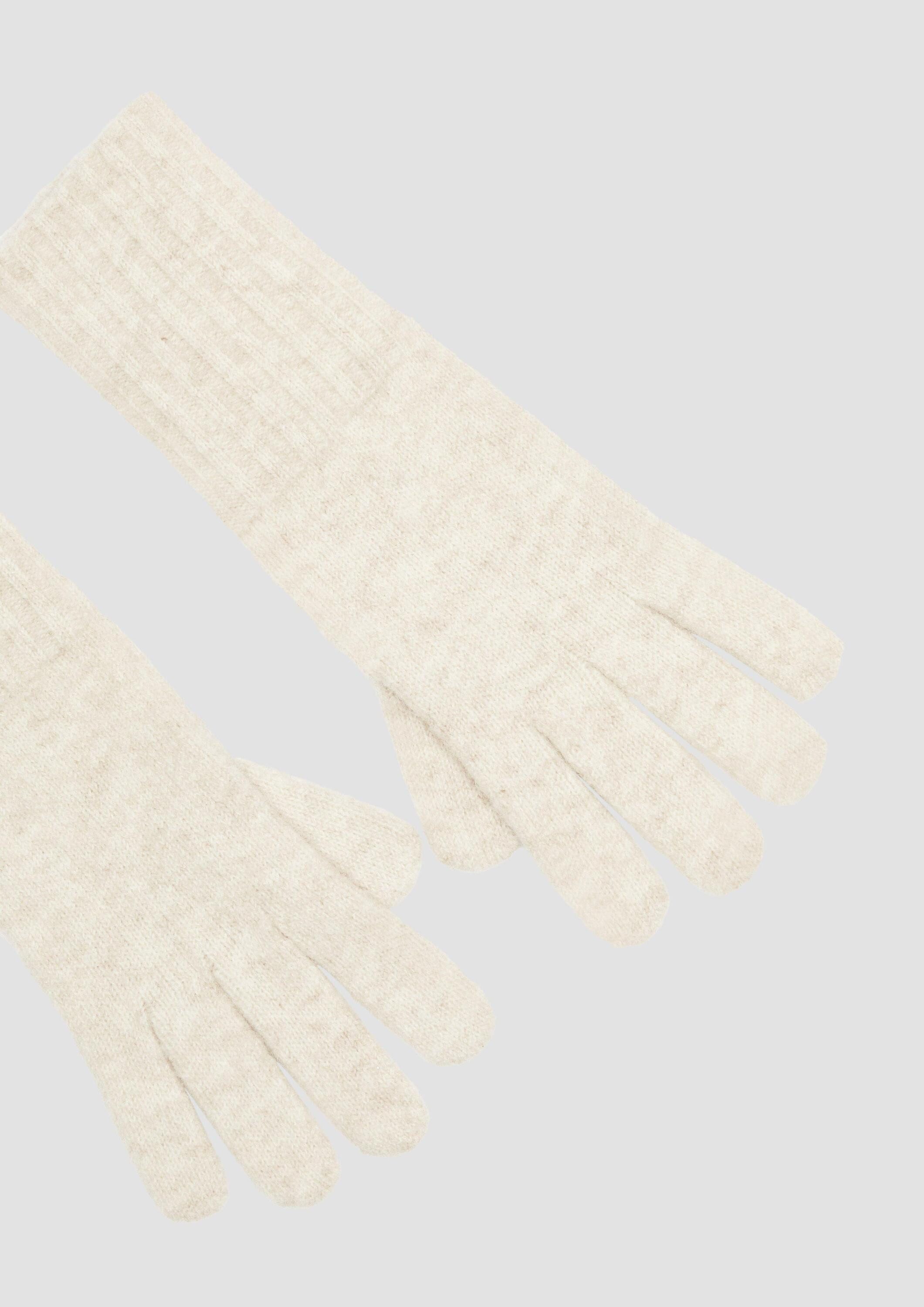 s.Oliver Strickhandschuhe Handschuhe Strickhandschuhe aus Wollmix