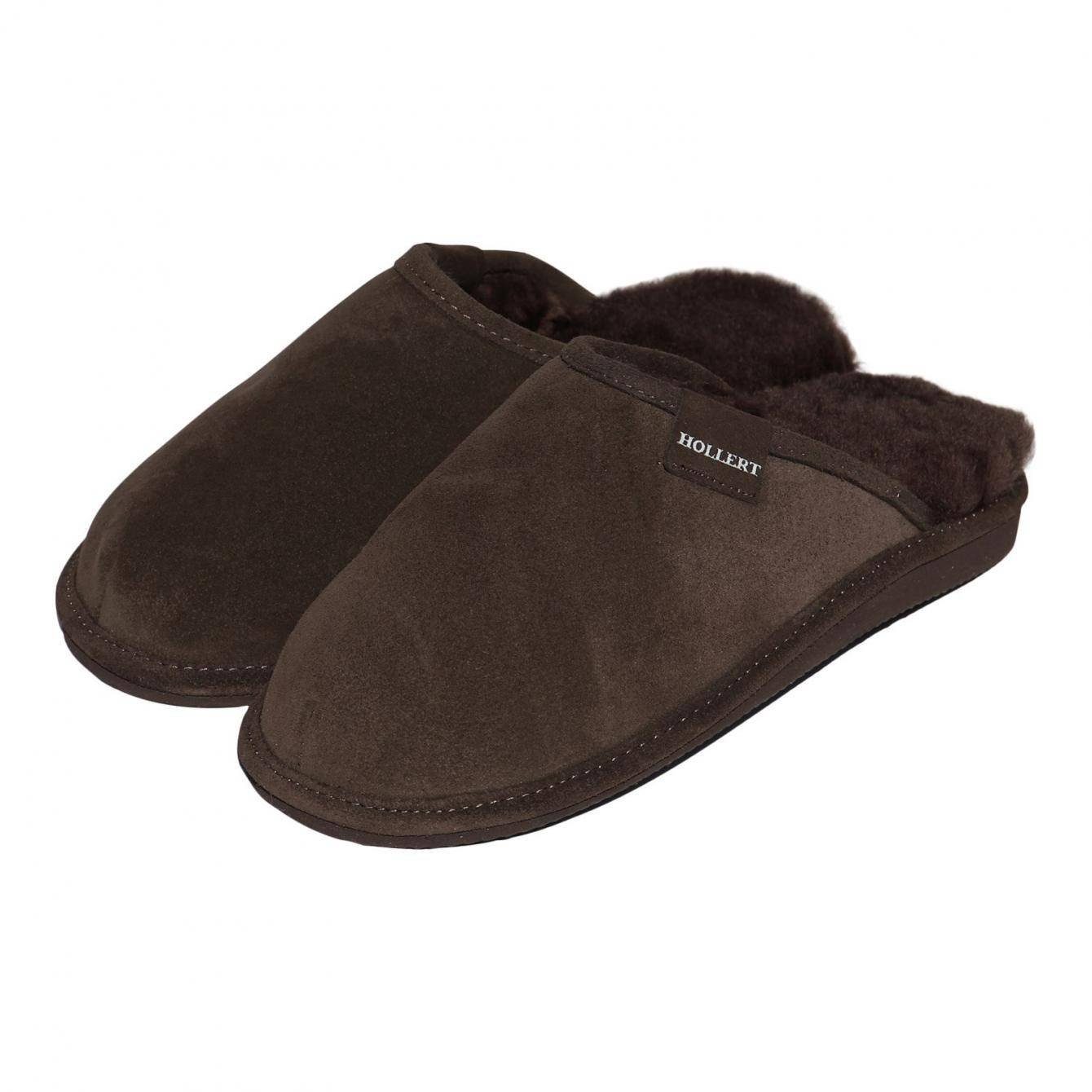 Hollert Frau Holle Hausschuh Damen Puschen Hausschuhe Merino Schaffell