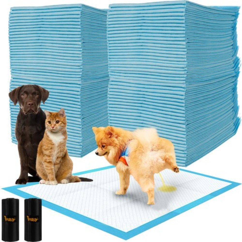 Purlov Hundetoilette Hygieneeinlage Hundeunterlagen, Nimmt bis zu 350 ml Flüssigkeit auf