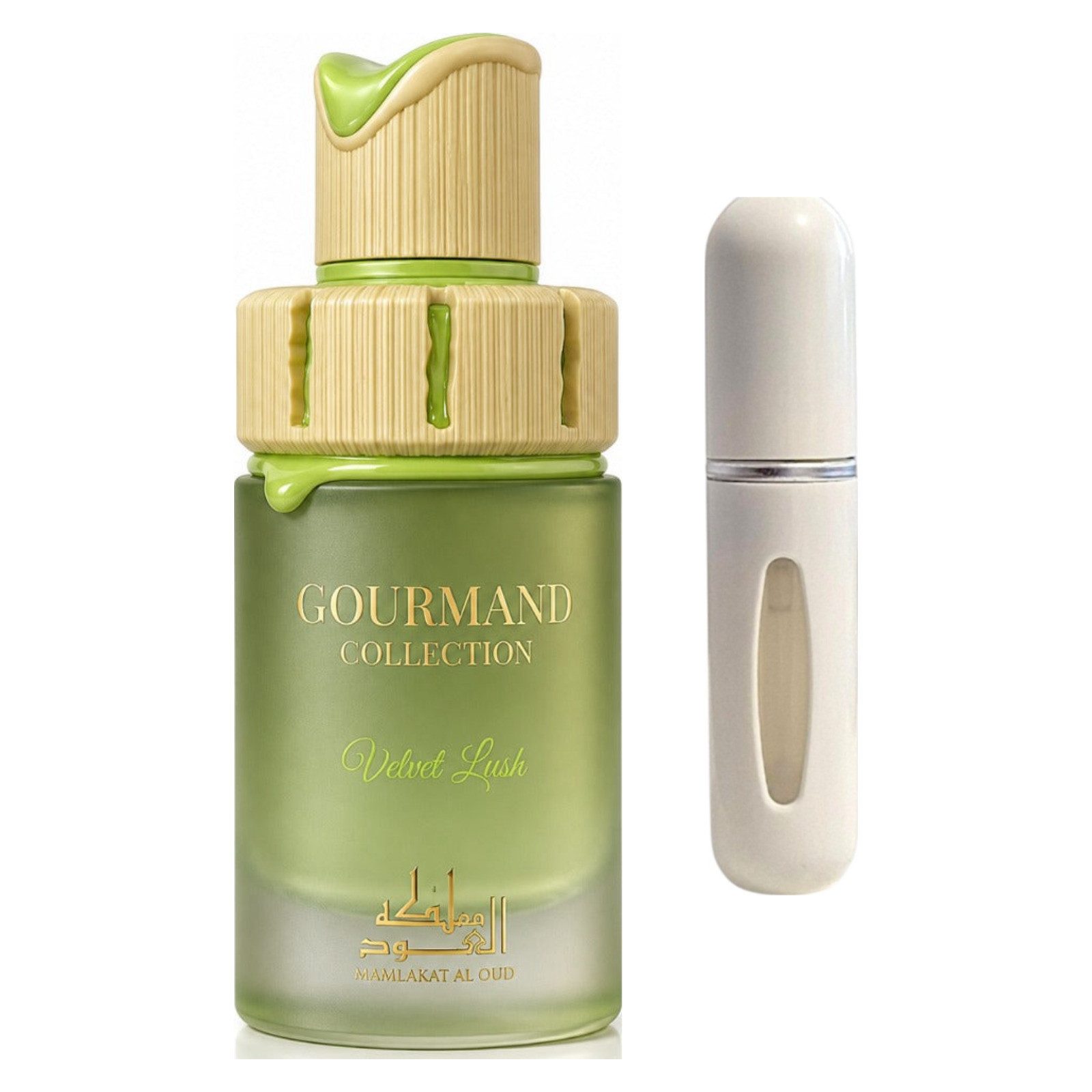 Mamlakat Al Oud Duft-Set Velvet Lush EDP 100 ml + Parfümzerstäuber (leer)