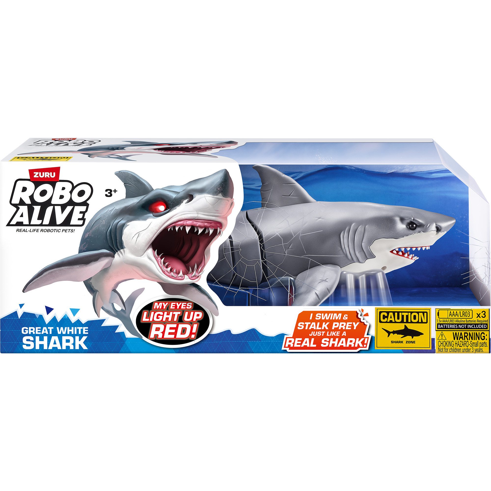 ZURU Spielfigur ZURU Robo Alive - Weißer Hai, Spielfigur