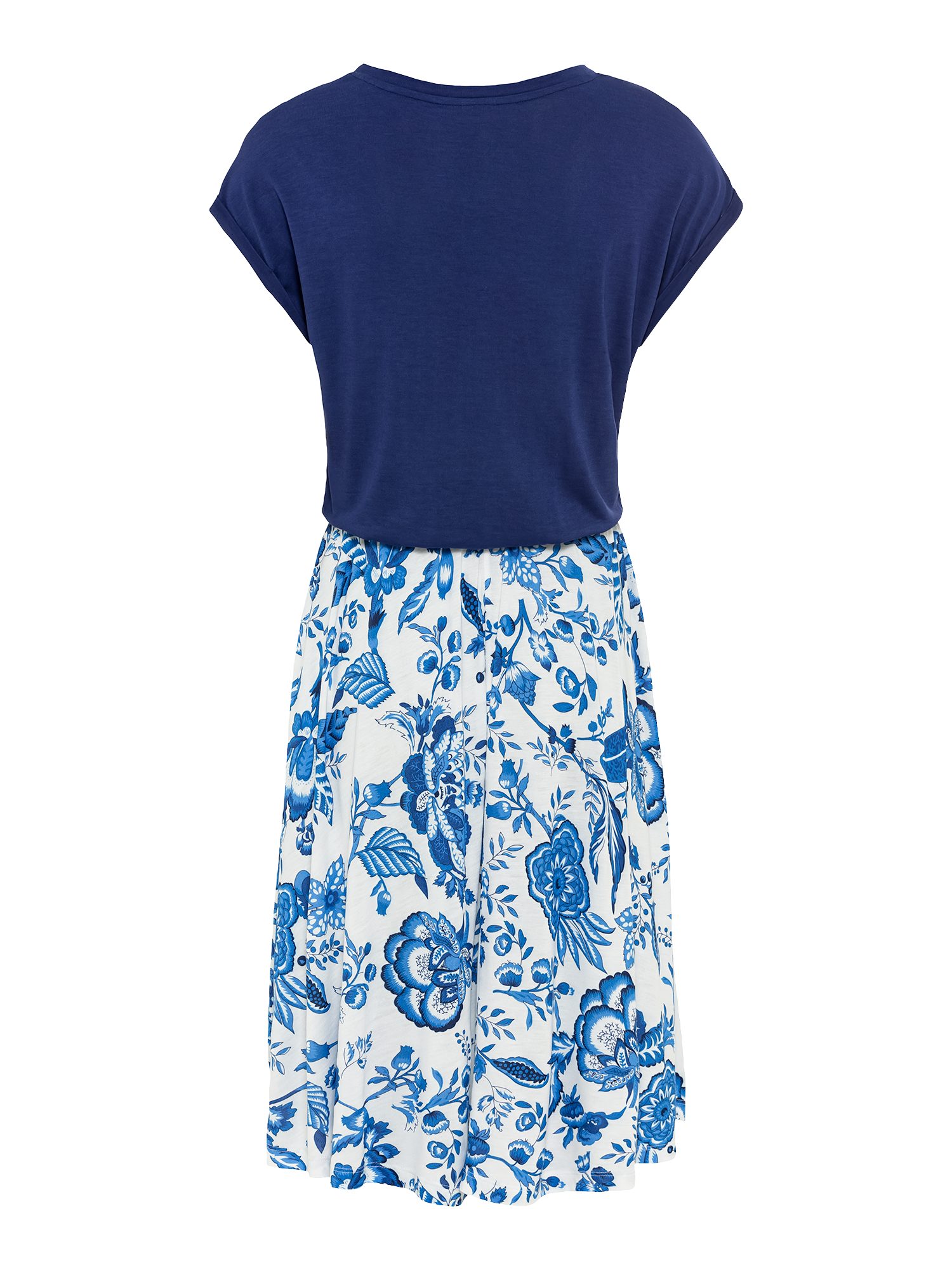 LASCANA Sommerkleid mit bedrucktem Rock, T-Shirtkleid, Strandkleid günstig online kaufen