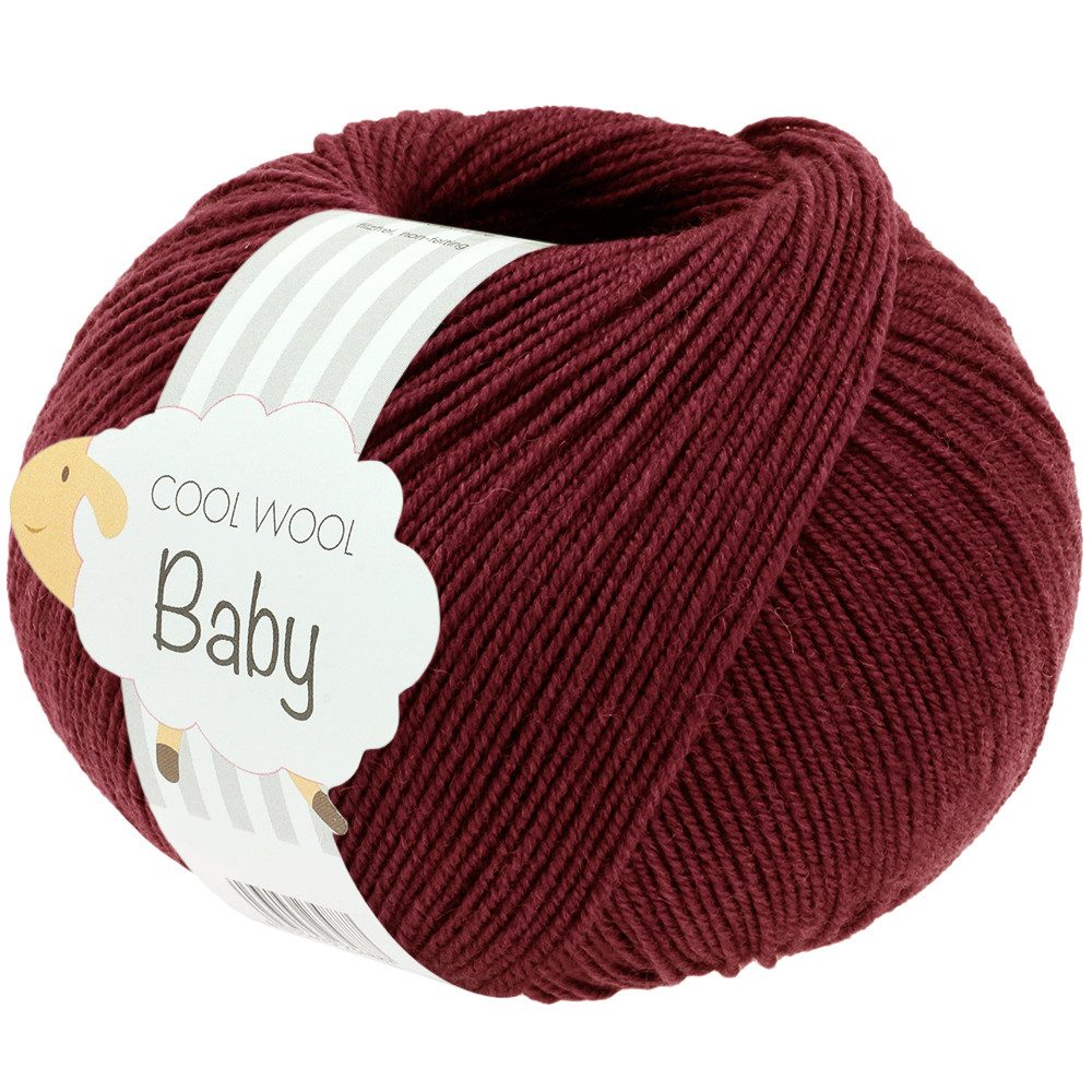 LANA GROSSA COOL WOOL BABY Häkelwolle, 220 m (besonders geeignet für Babystricksachen), 50 g