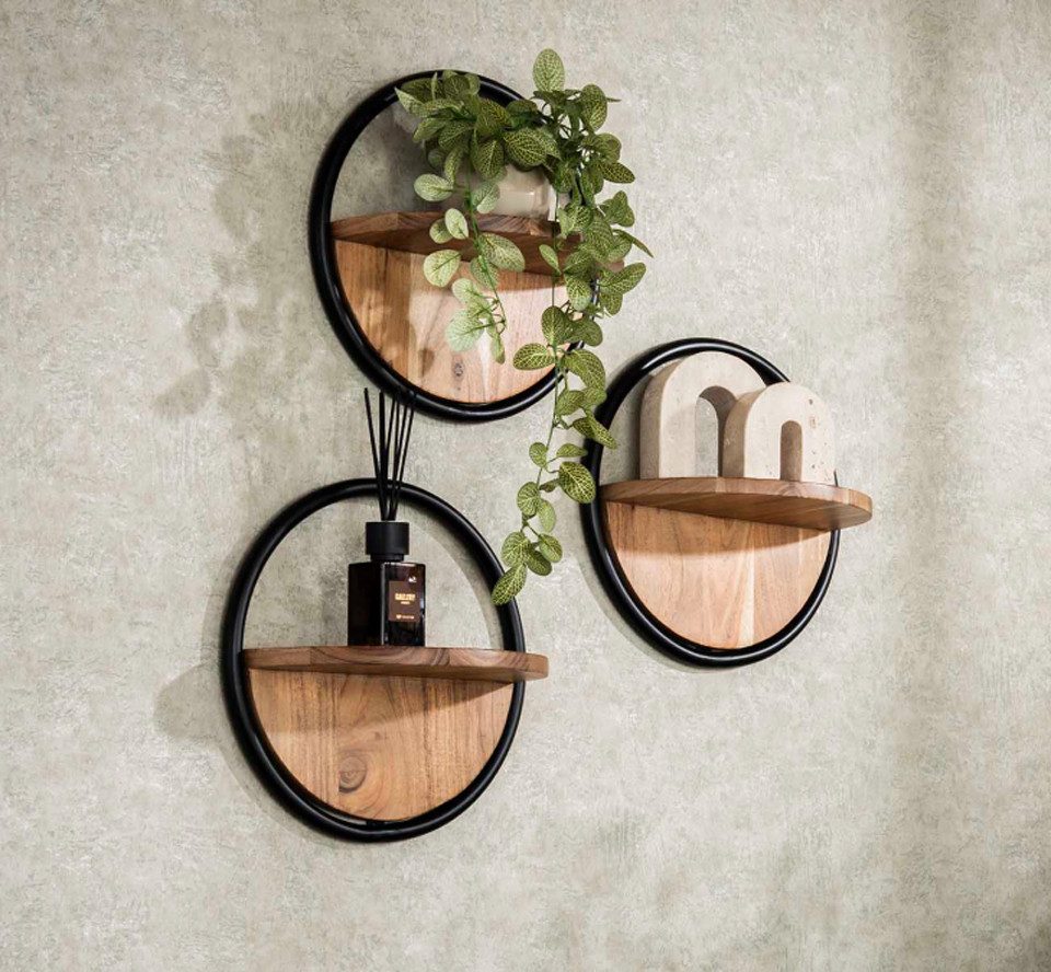 LEVEN Lifestyle Deko-Wandregal VINTAGE 3´er Set günstig online kaufen