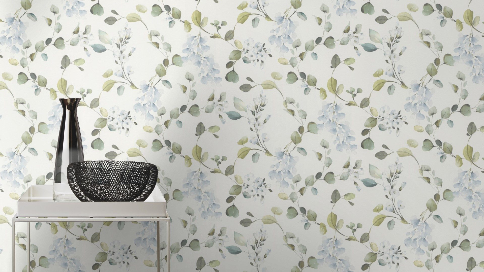Rasch Papiertapete mit Blüten, glatt, Motiv, günstig online kaufen