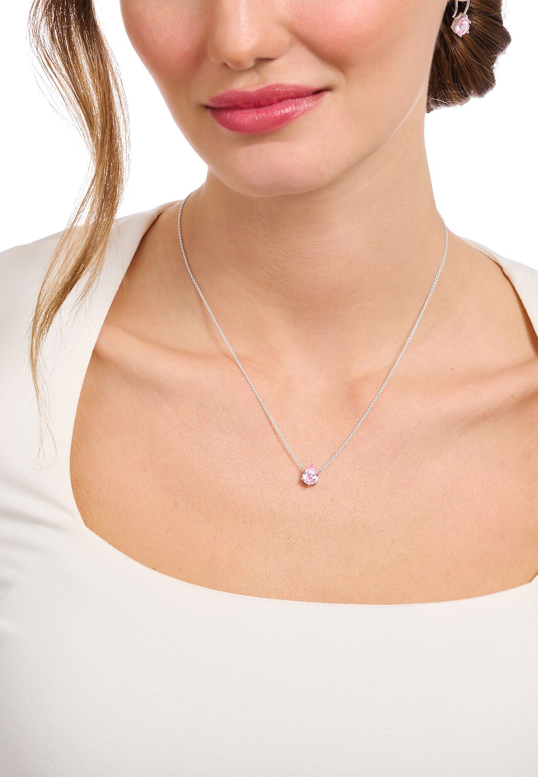 THOMAS SABO Collier Halskette Rosa Drop ...