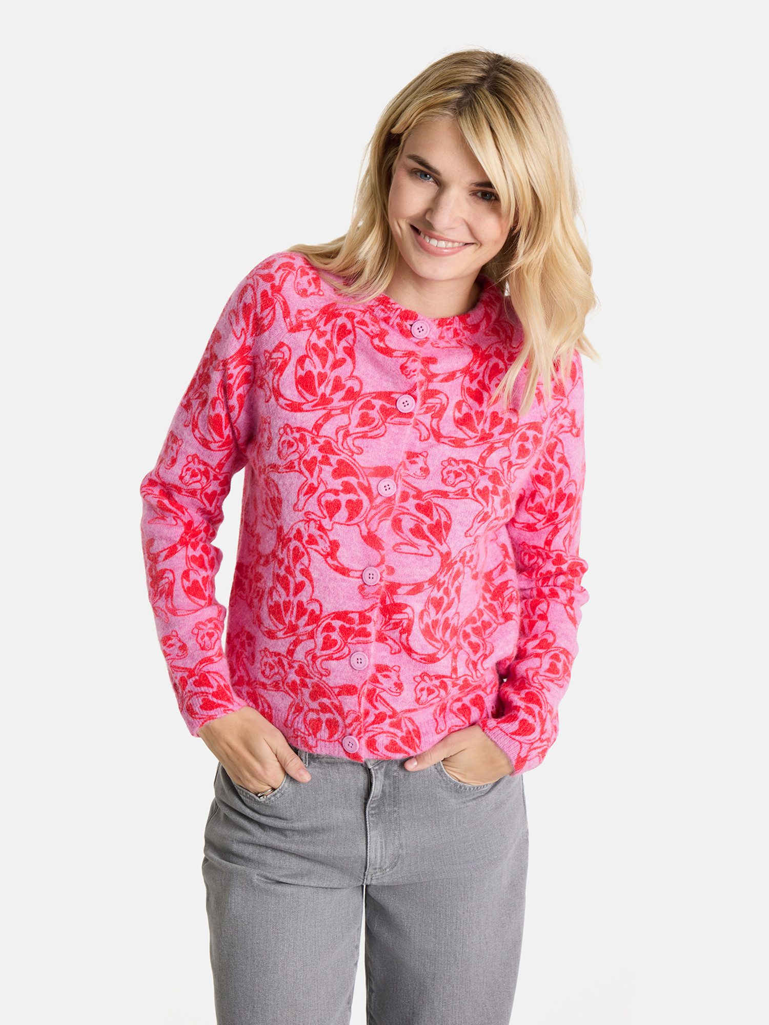 Lieblingsstück Strickjacke AitanaL mit Alloverprint