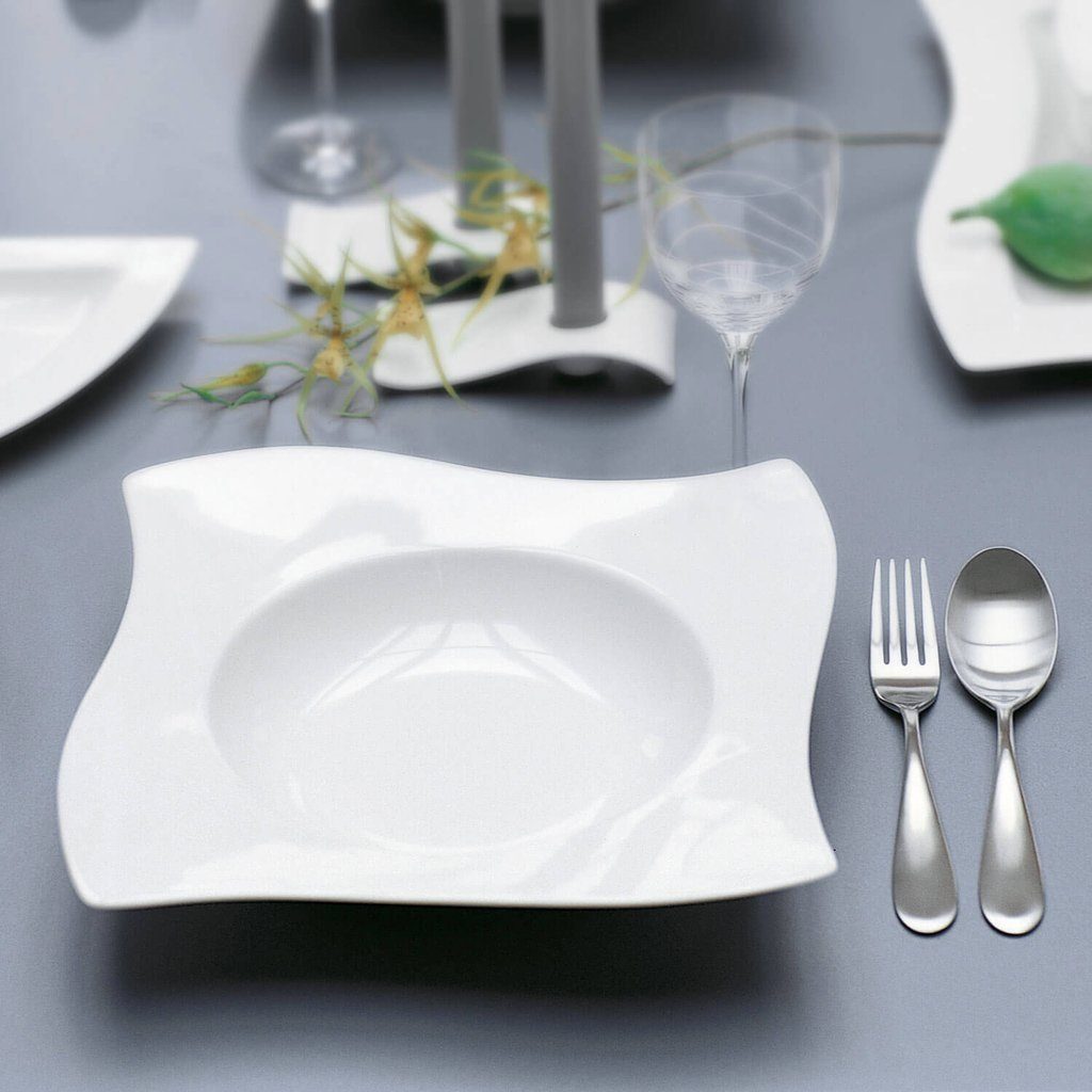Villeroy & Boch Pastateller NewWave Pasta-Teller, (1 St), Premium Porcelain, mikrow.- & spülm.sicher, Made in Germany