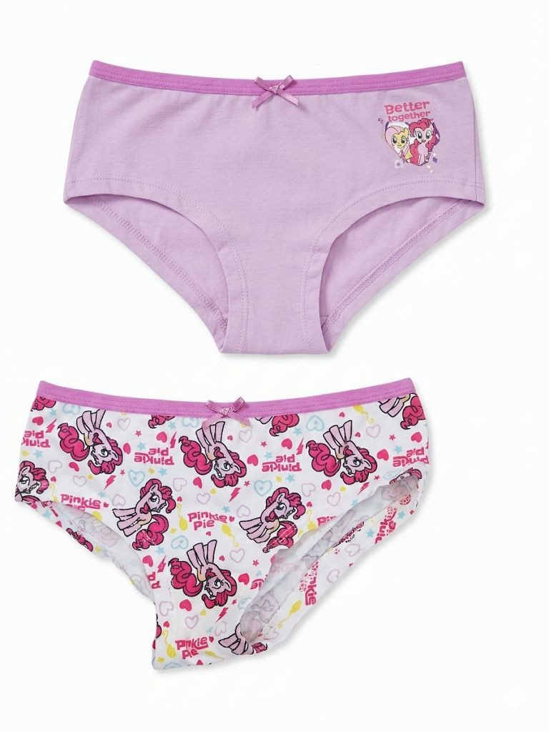 My Little Pony Slip My Little Pony Mädchen Unterhosen 2er Pack Pinkie Pie Slips - 6 Jahre (Set) 2X Mein kleines Pony Mädchen Slips