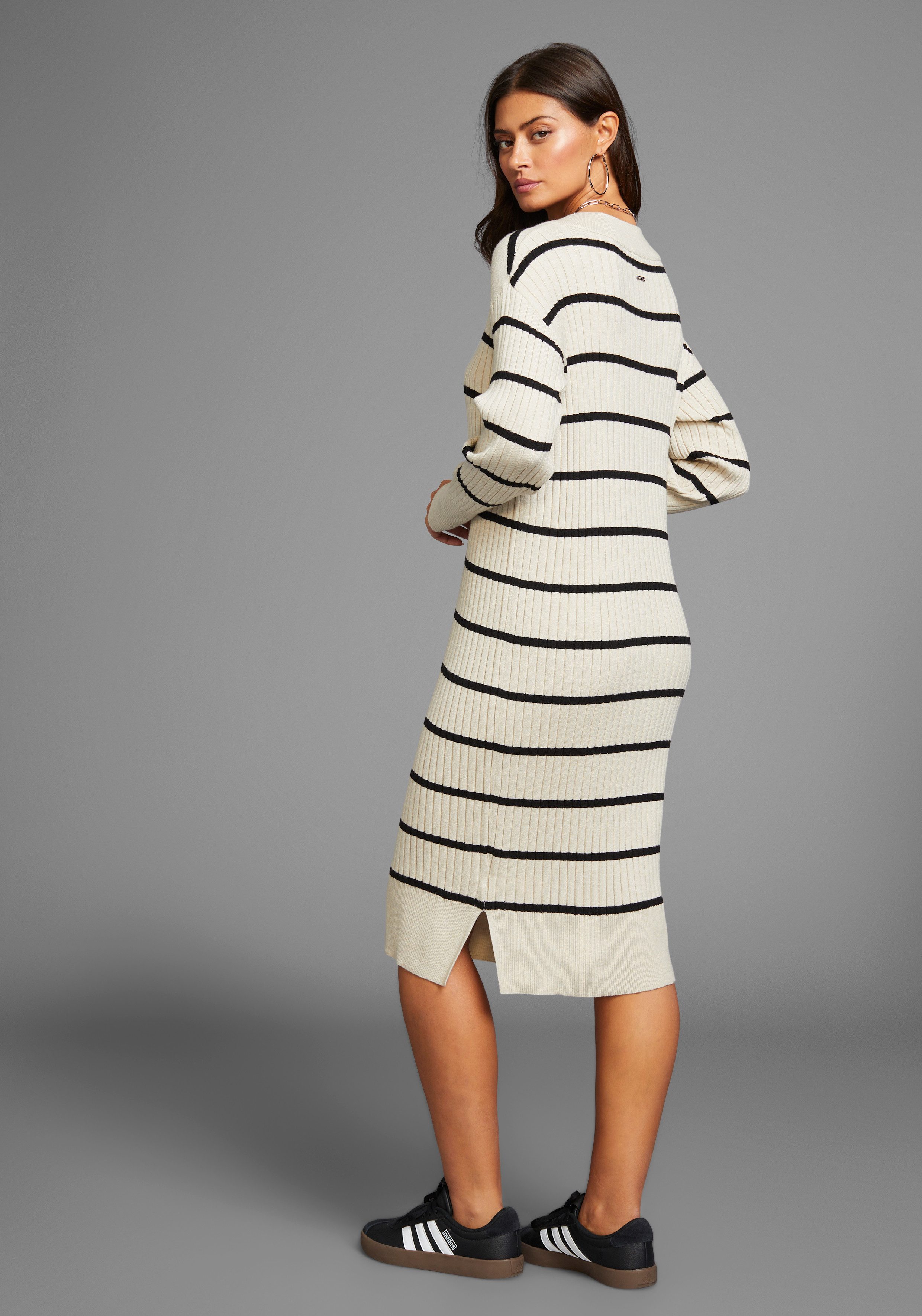Laura Scott Strickkleid aus weichem Rippstrick, günstig online kaufen
