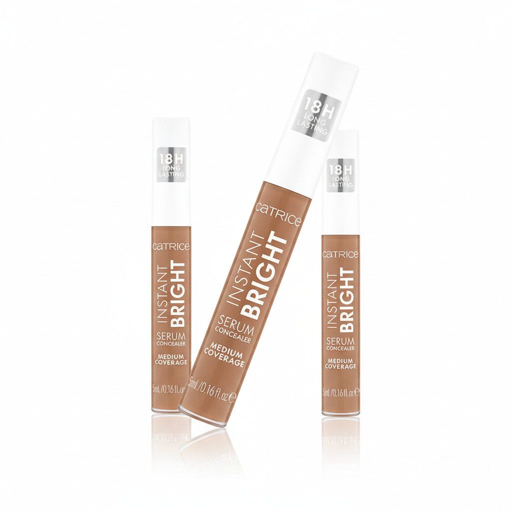 Catrice Concealer INSTANT BRIGHT SERUM CONCEALER, 3-tlg., Langhaltend, mittlere Deckkraft, leichte Textur, spendet Feuchtigkeit.