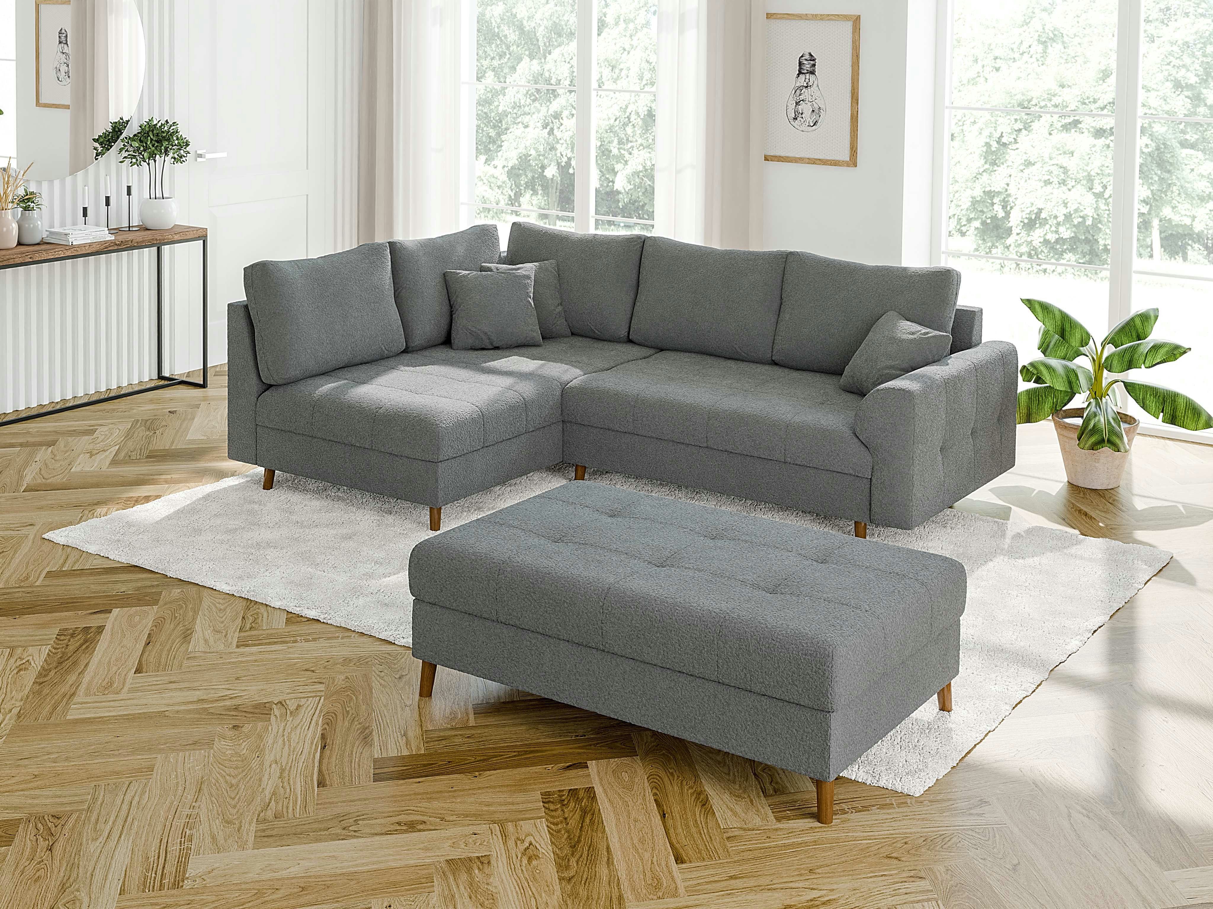 S-Style Möbel Ecksofa Leif mit Schlaffunktion günstig online kaufen