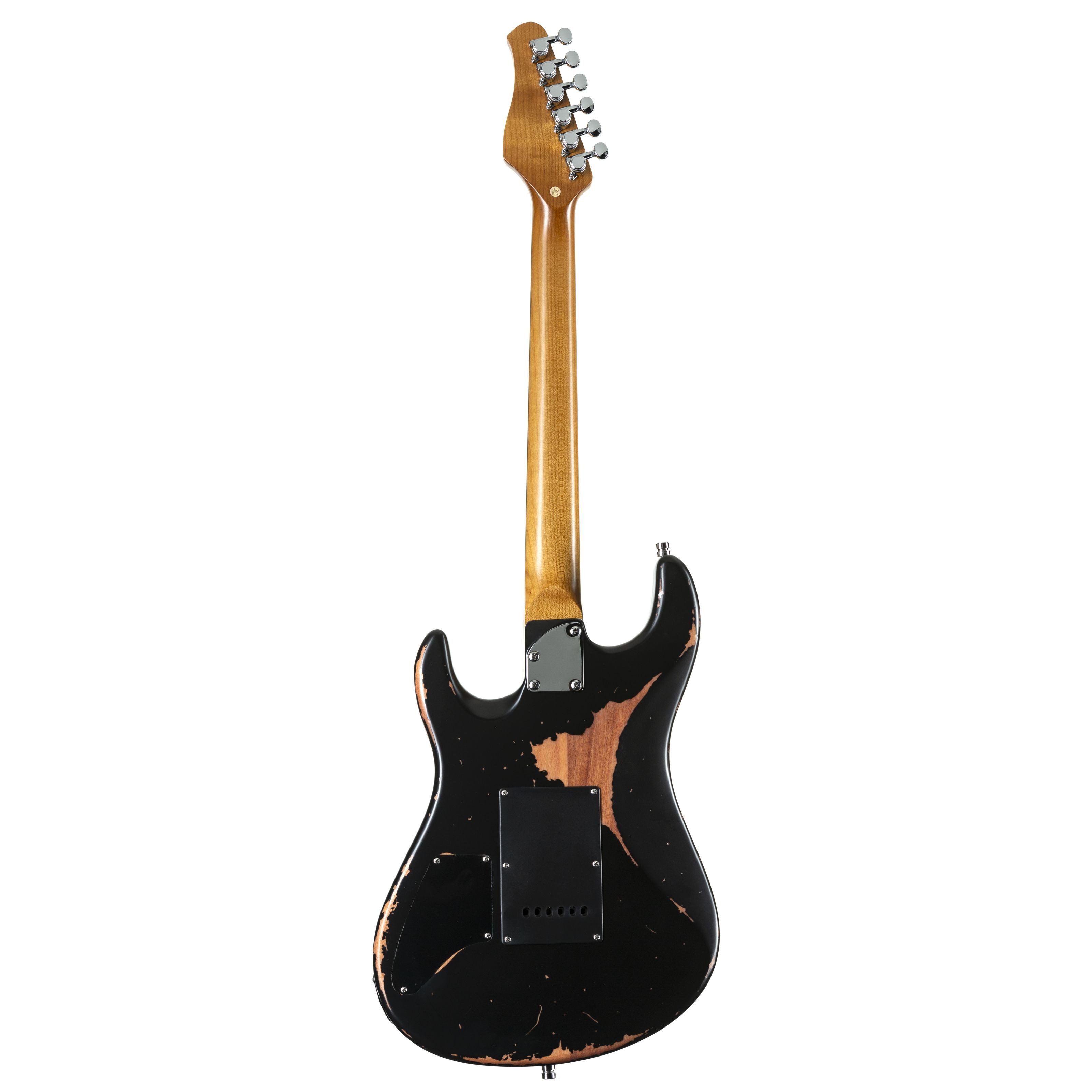 FAME E-Gitarre, E-Gitarren, ST-Modelle, Custom ST RW Worn Sunburst - E-Gitarre