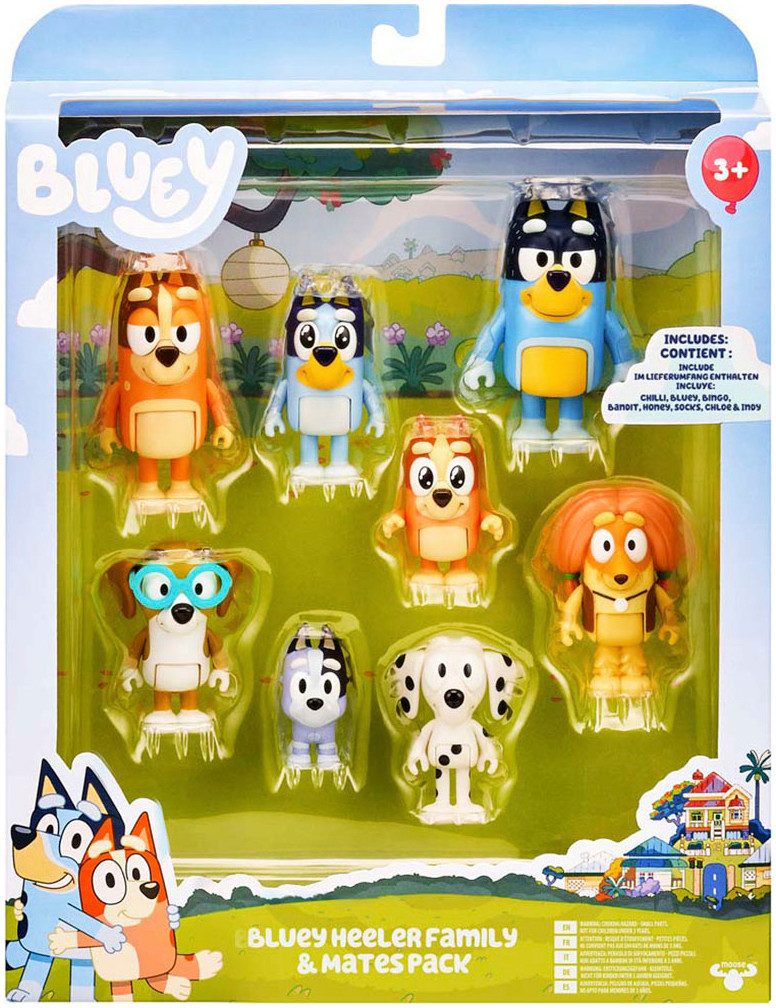 Moose Spielfigur Bluey & Familie 8er Mega-Pack