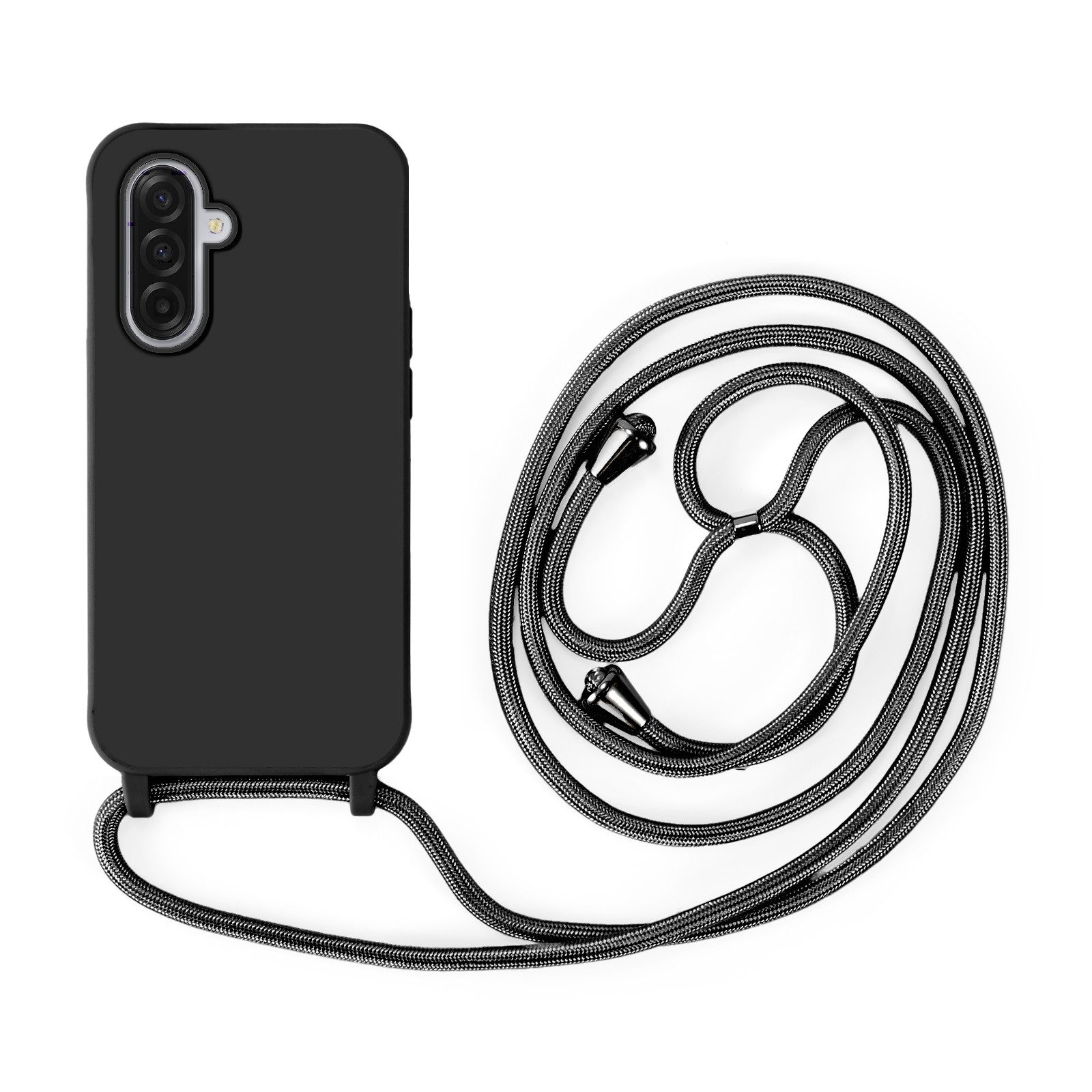 betterfon Handykette für Samsung Galaxy A17 mit Band & Kodel Smartphone Halskette Schwarz, Hände frei, mit Silikonhülle & Schnur für flexiblen Alltag