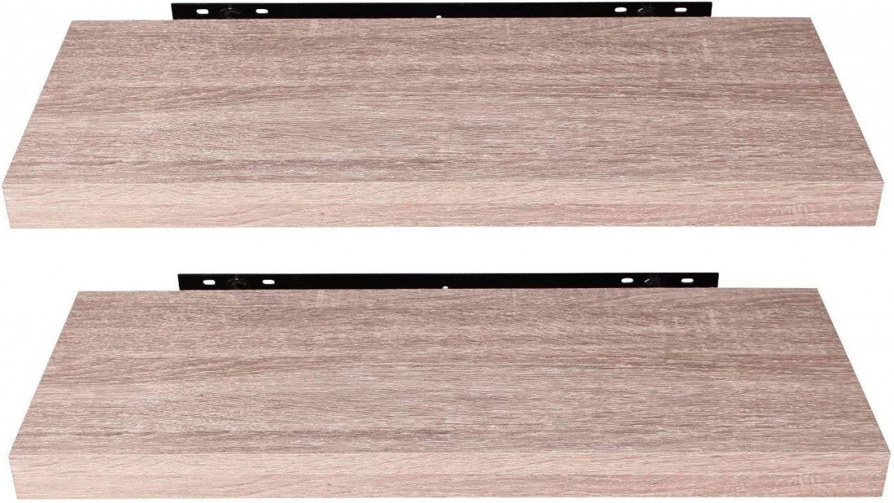 EUGAD Wandregal, 2-tlg., Holz Board Modern in verschiedenen Farben Größen