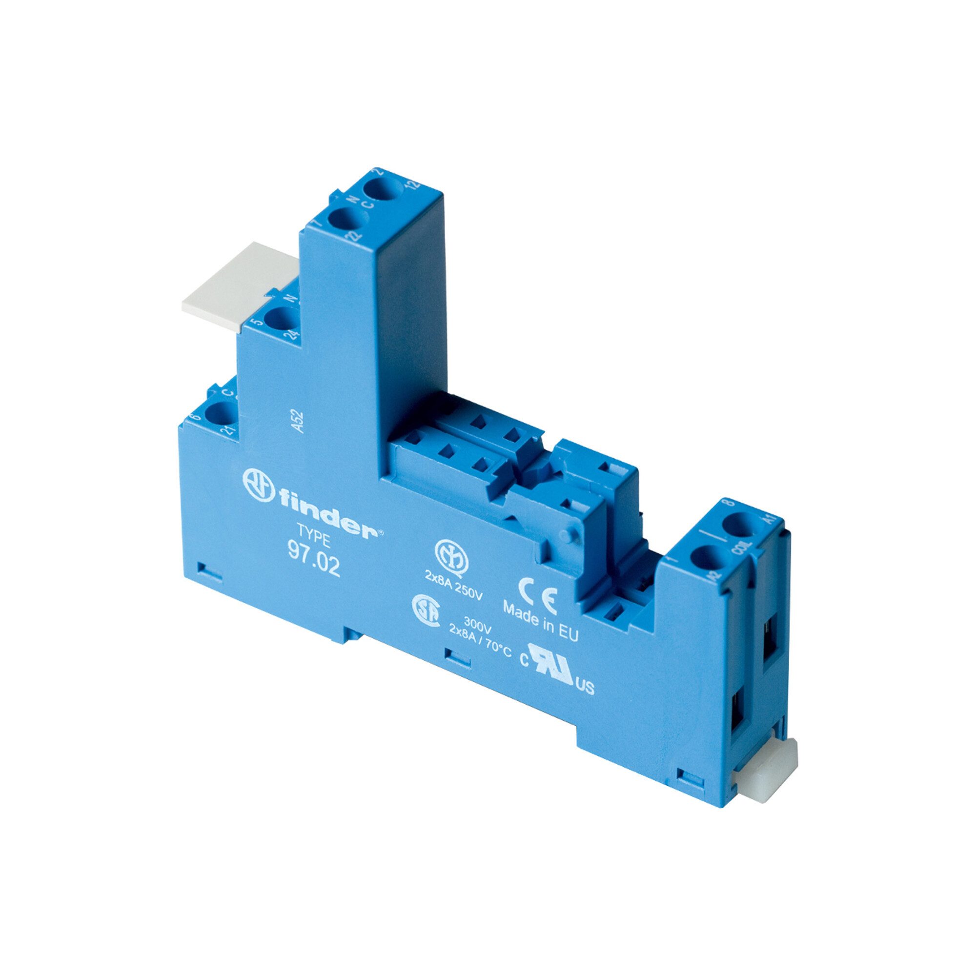 finder Finder Schraubfassung blau 97.02 Installationskabel
