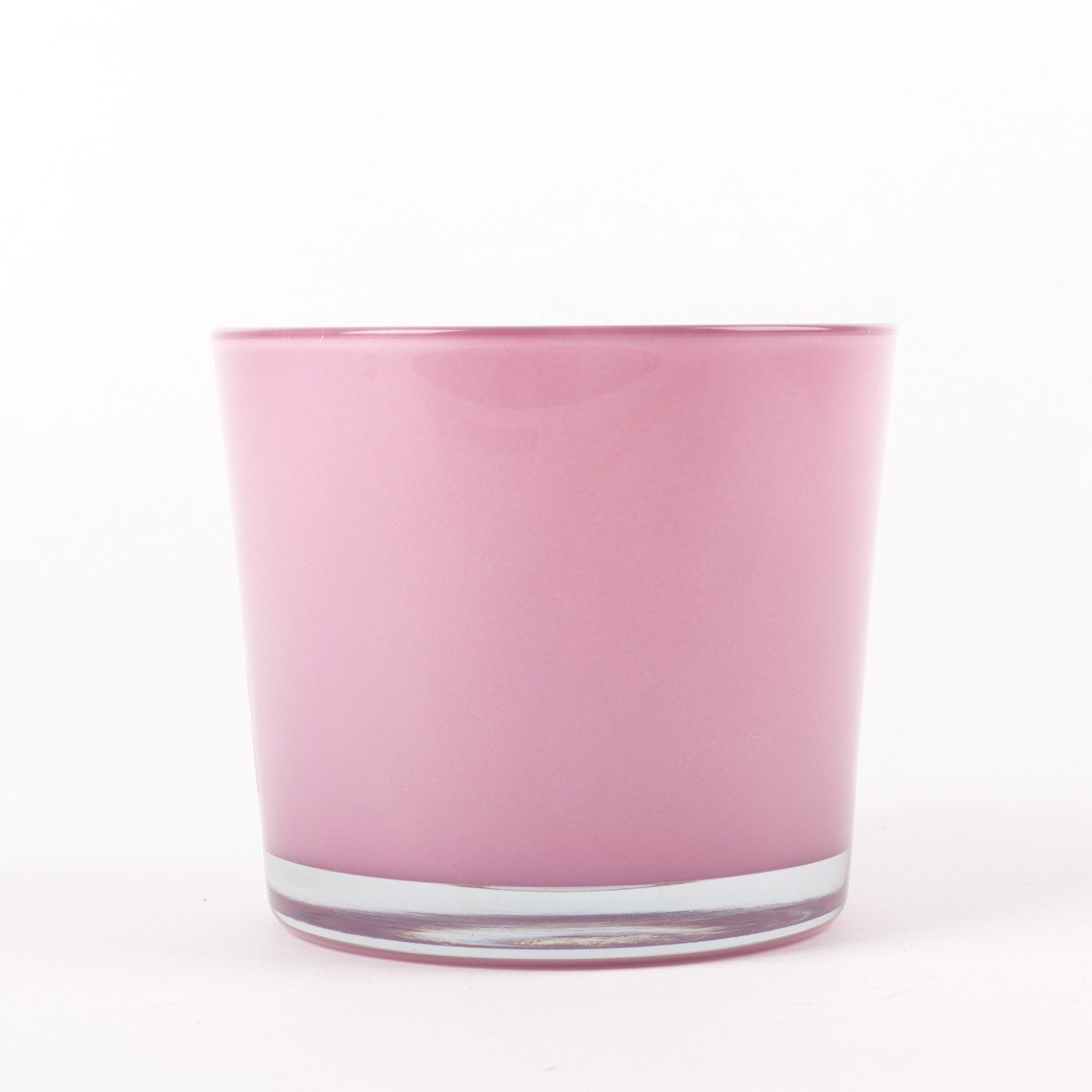 INNA-Glas Blumentopf Orchideentopf Alena, Zylinder - Rund, Altrosa, 12,5cm, Ø 14,5cm