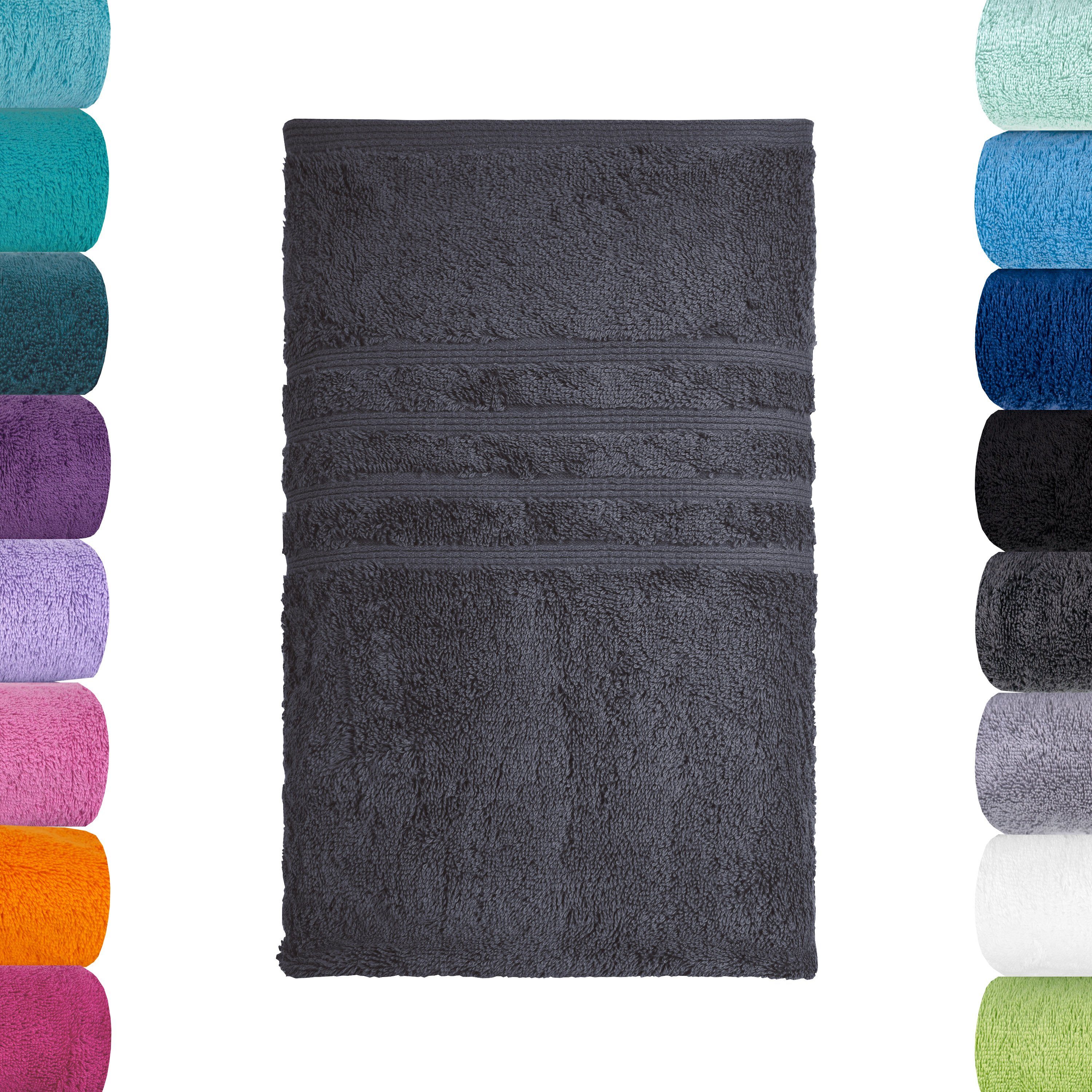 LAVEA Badetuch Bali 100x150cm aus 100% Bio-Baumwolle, einzigartig weiches Badetuch mit 500 g/m² (1-St), hochwertiges und nachhaltiges Premium Strandtuch – saugstarke Faser mehr