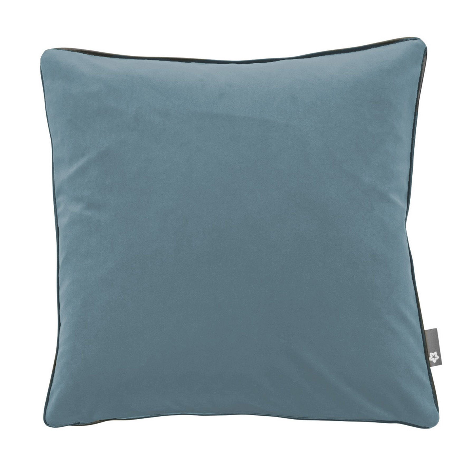 PICHLER Kissenhülle Samtkissen mit Keder uni Kissenhülle 2er Set 51 x 51 cm SALON Rechtec, (2 Stück), Kissenbezug für Dekokissen Zierkissen Kissenhülle