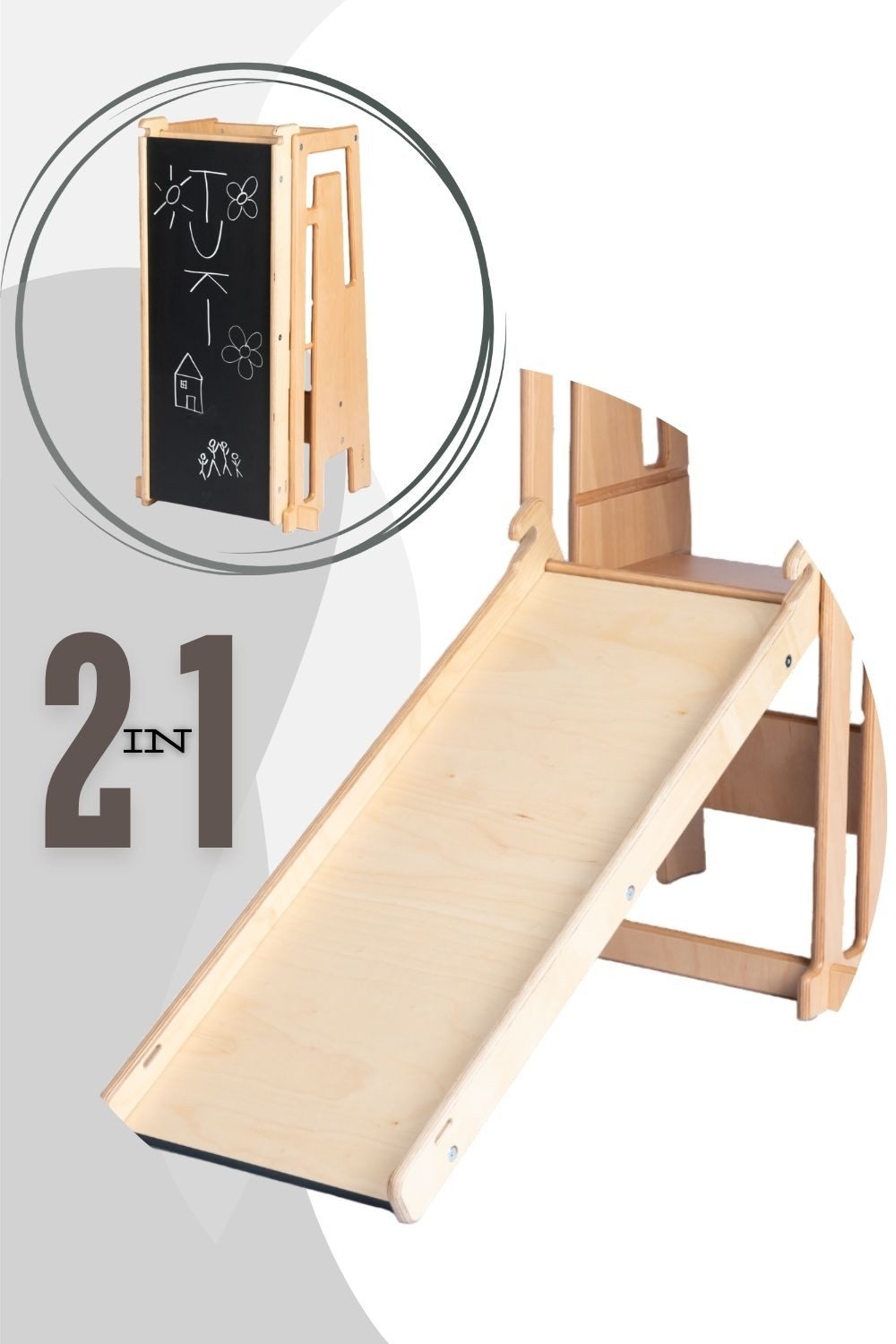 Tuki Hochstuhl Tuki® Rutsche mit Maltafel