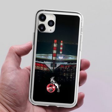 DeinDesign Handyhülle 1. FC Köln Stadion Offizielles Lizenzprodukt Köln Stadion Nacht, Apple iPhone 11 Pro Max Silikon Hülle Bumper Case Handy Schutzhülle