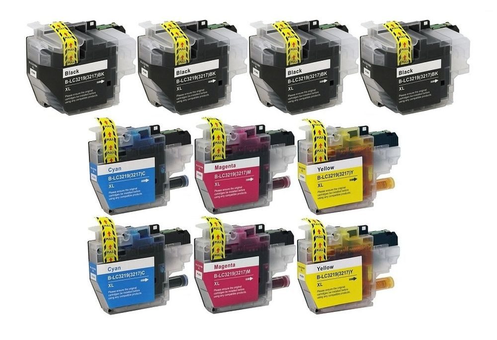 inkpro 10 Druckerpatronen LC-3219 XL kompatibel mit Brother LC3219XL Tintenpatrone (für MFC-J5330 DW, MFC-J5330 DW XL, MFC-J5335 DW, MFC-J5730 DW, MFC-J5830 DW, MFC-J5930 DW, MFC-J6530 DW, MFC-J6535 DW, MFC-J6535 DW XL, MFC-J6730 DW, MFC-J6930 DW, MFC-J69