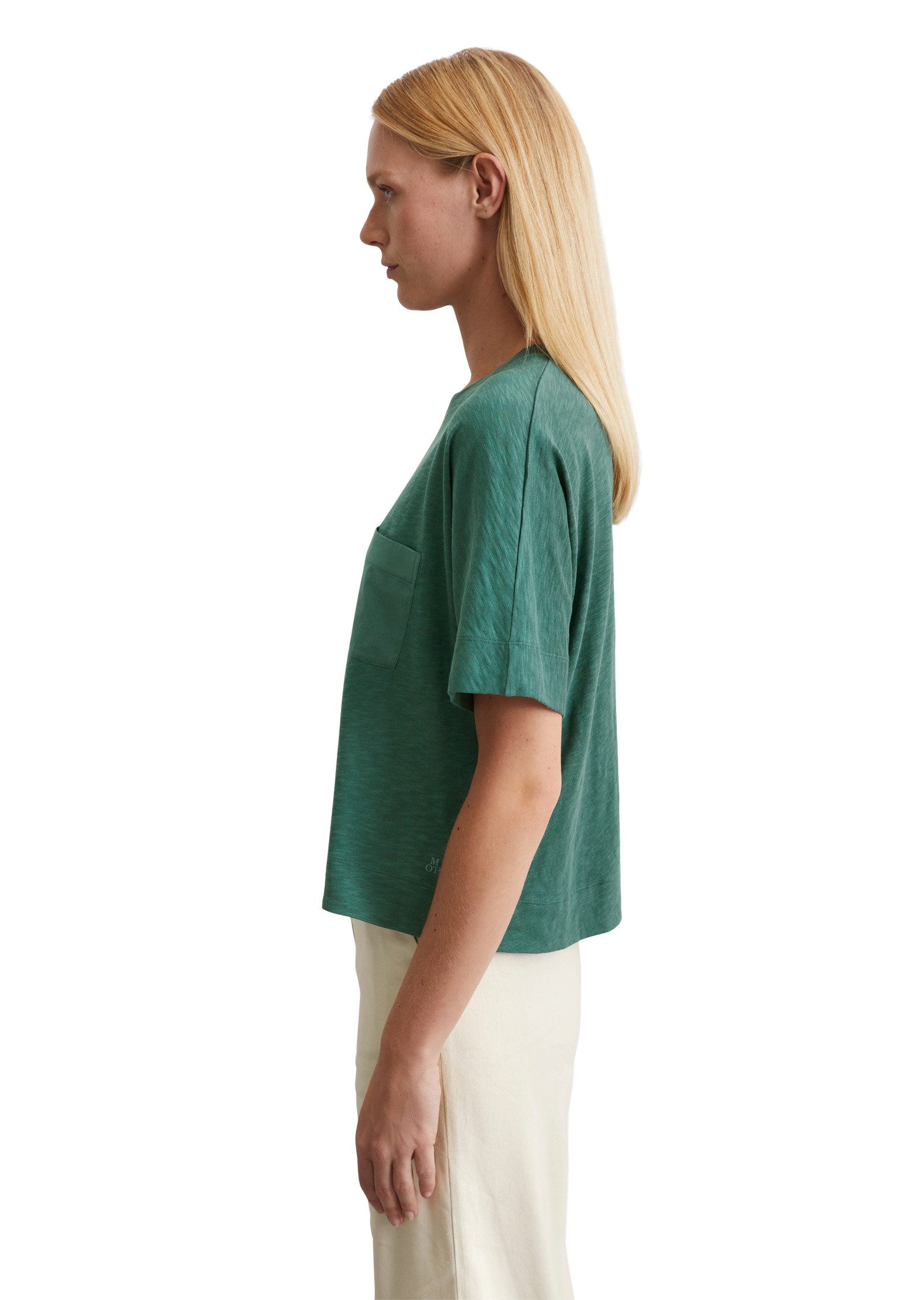Marc O'Polo T-Shirt mit gewebter Brusttasche günstig online kaufen