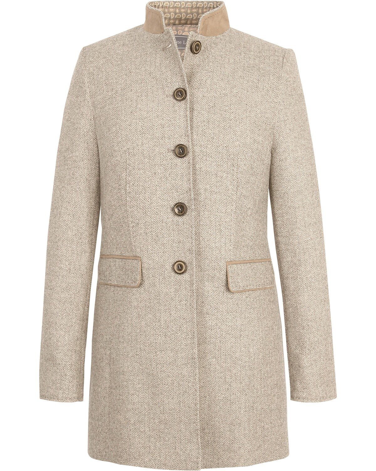 White Label Longblazer Fischgrat-Gehrock