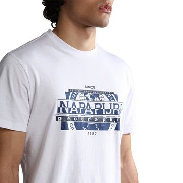 Napapijri Rundhalsshirt NP0A4H2C T-Shirt S-Manta SS für Herren mit Print
